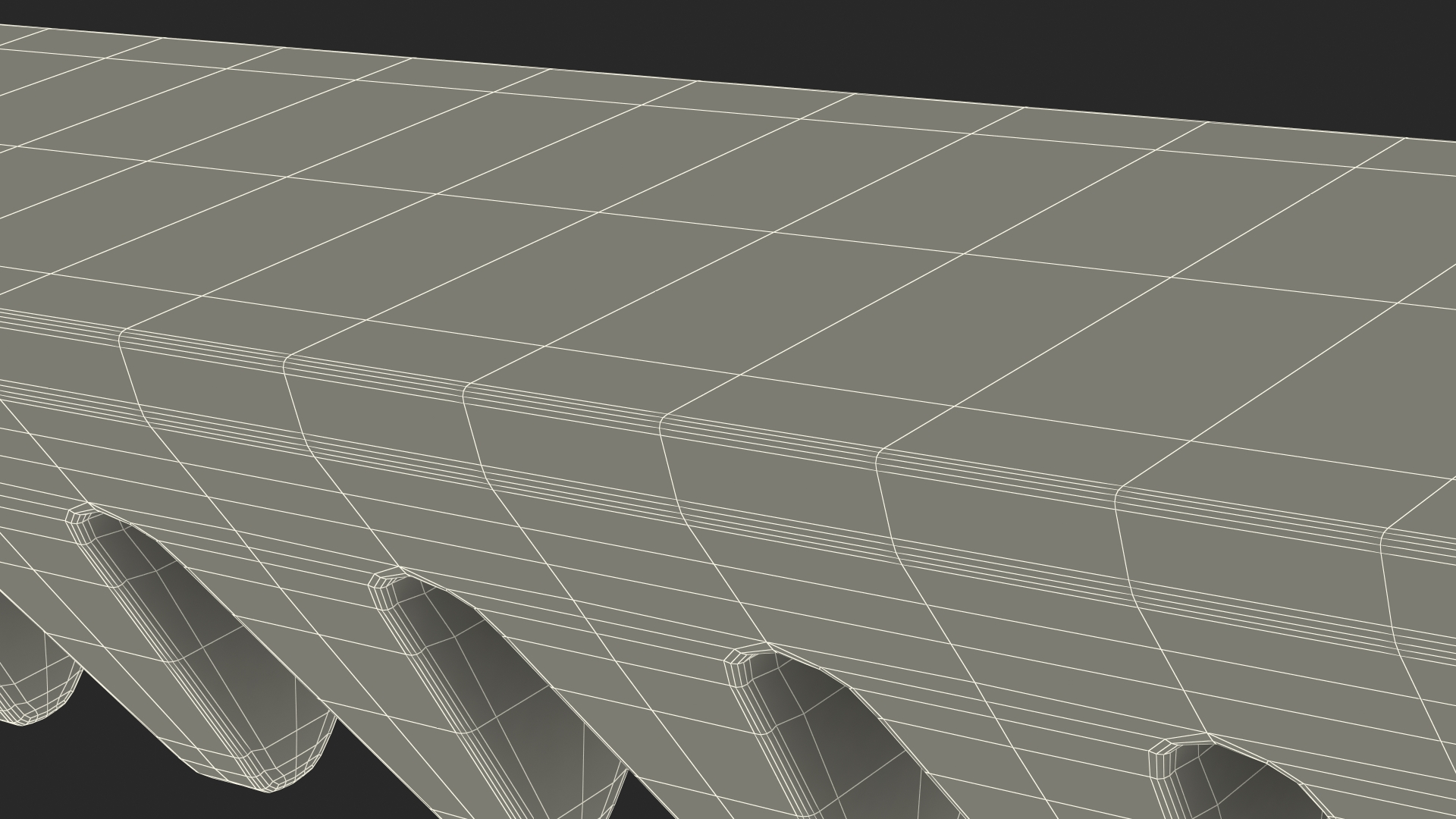 3D Toblerone Dark Chocolate Bar model