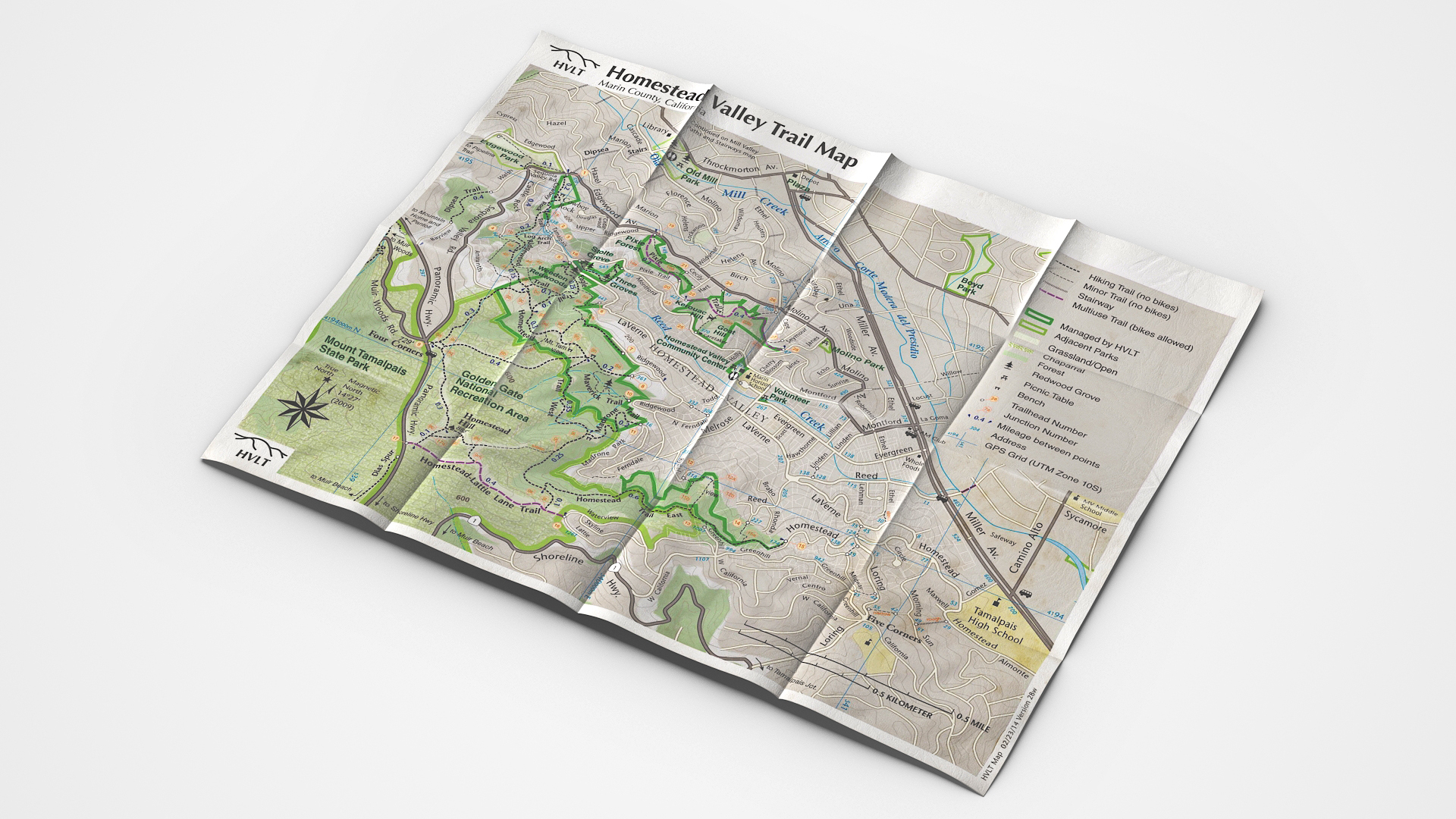 3D Topographic Trail Map