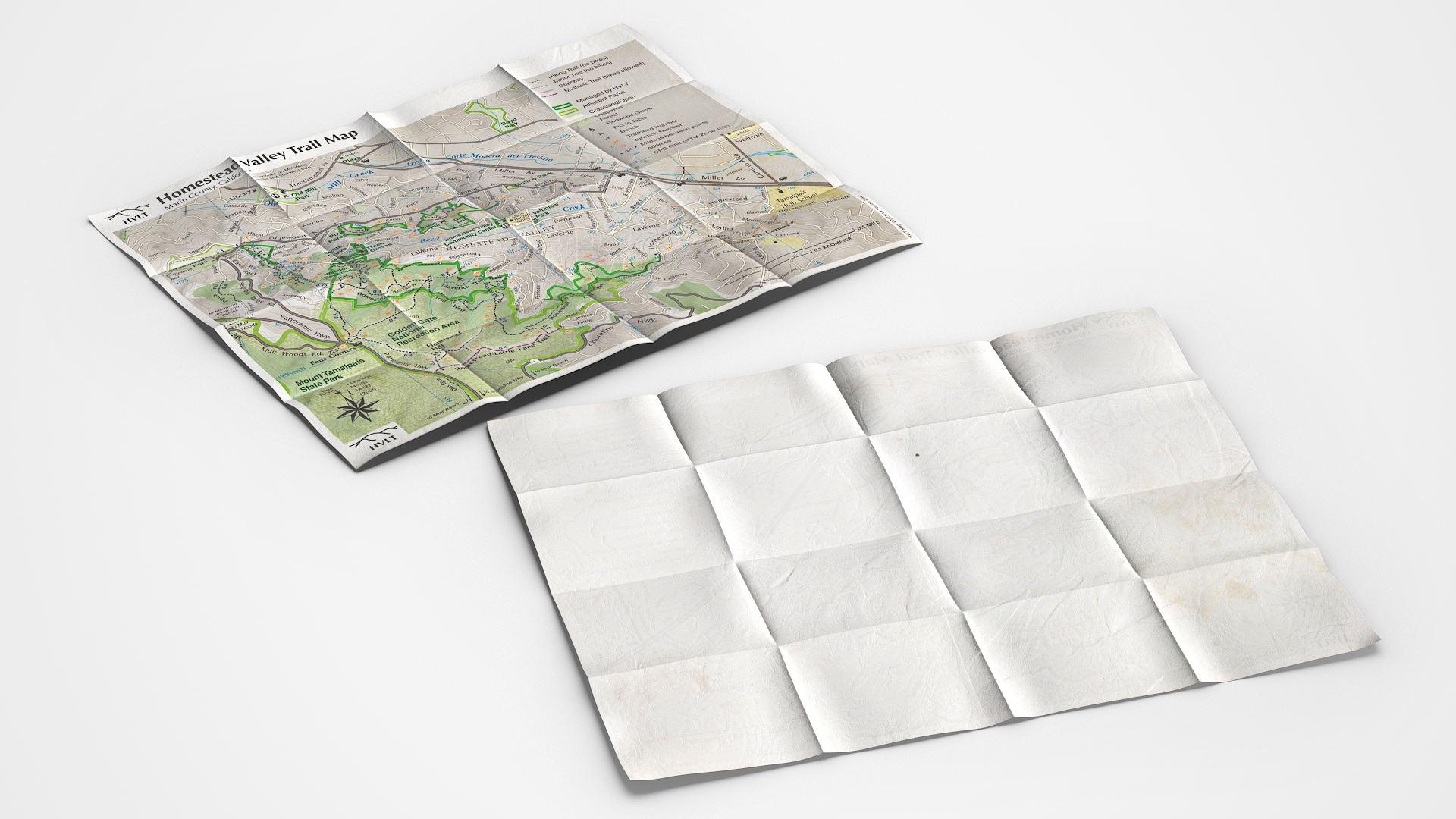 3D Topographic Trail Map