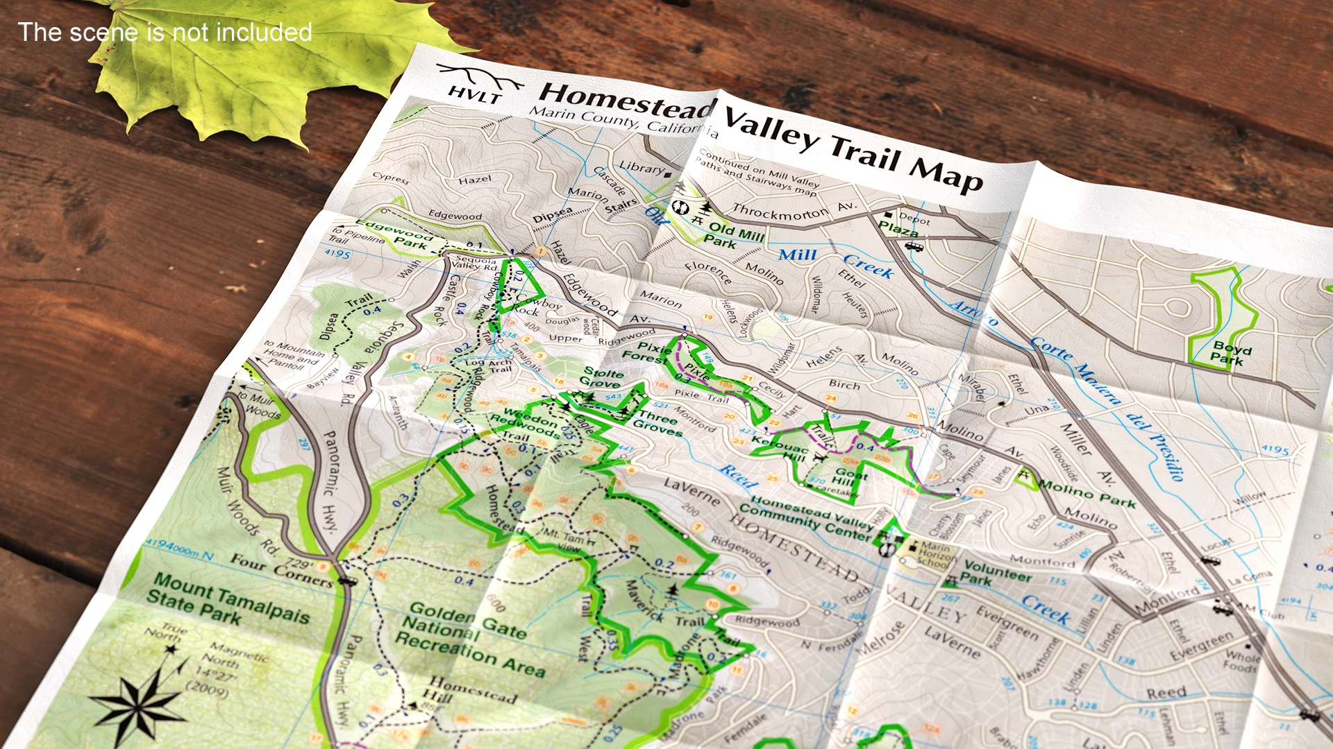 3D Topographic Trail Map