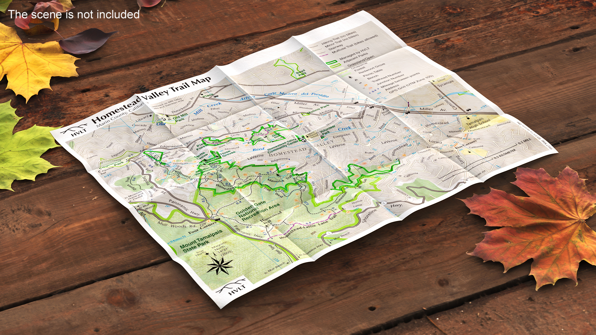 3D Topographic Trail Map
