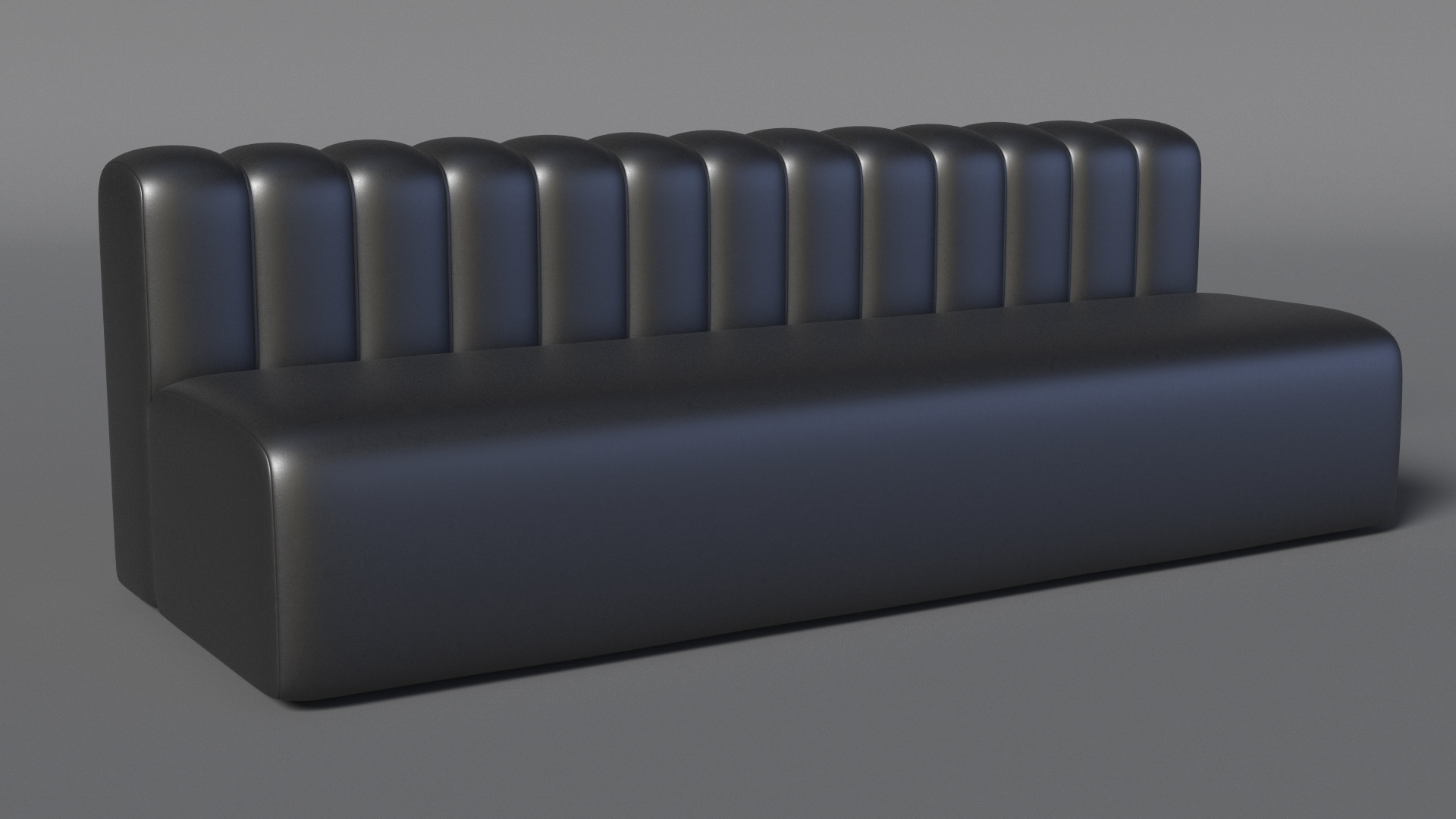 3D Oversized Leather Couch model
