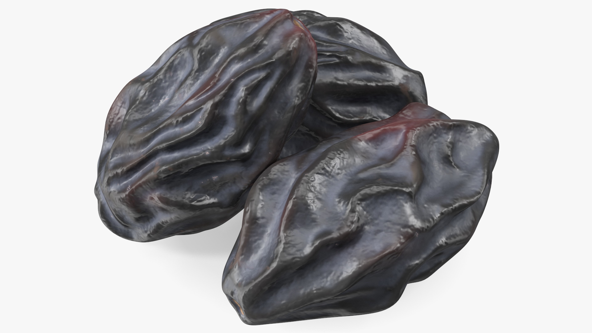 Black Dry Raisins 3D