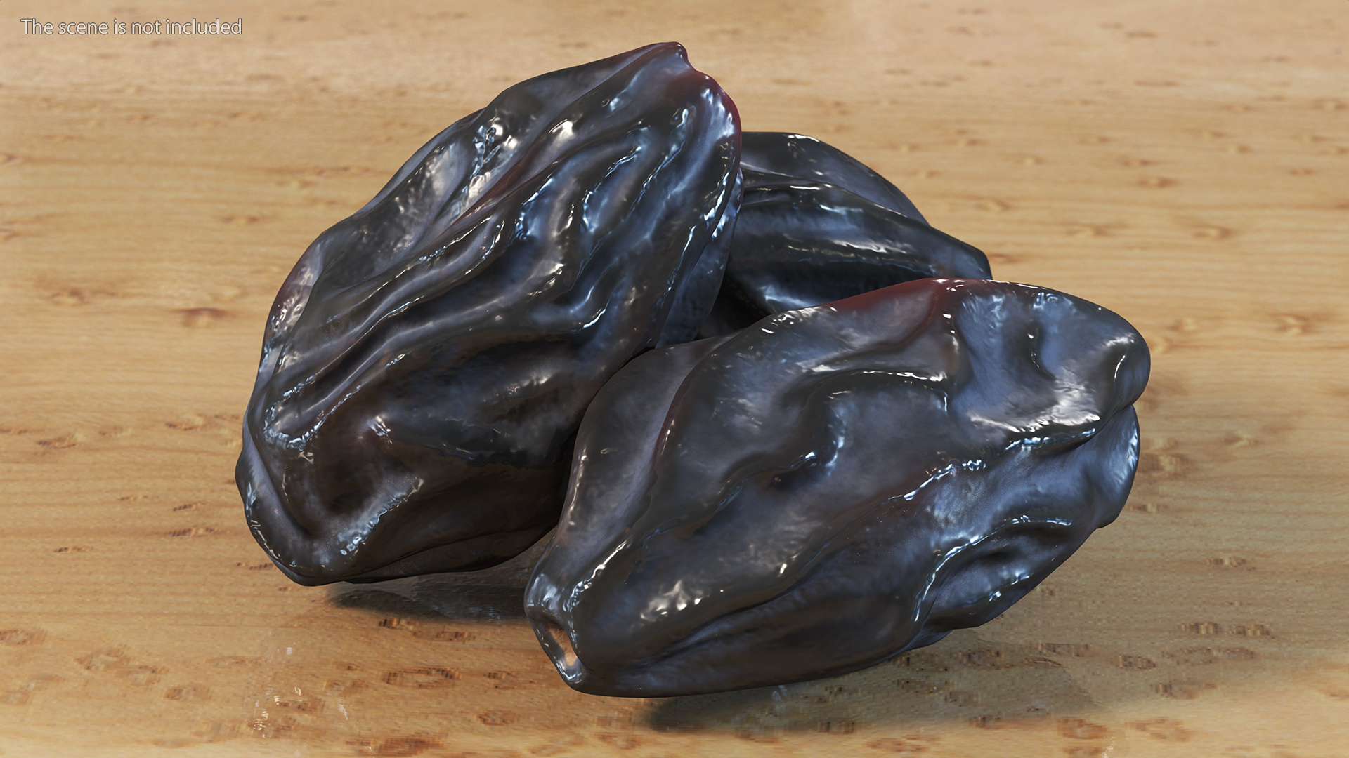 Black Dry Raisins 3D