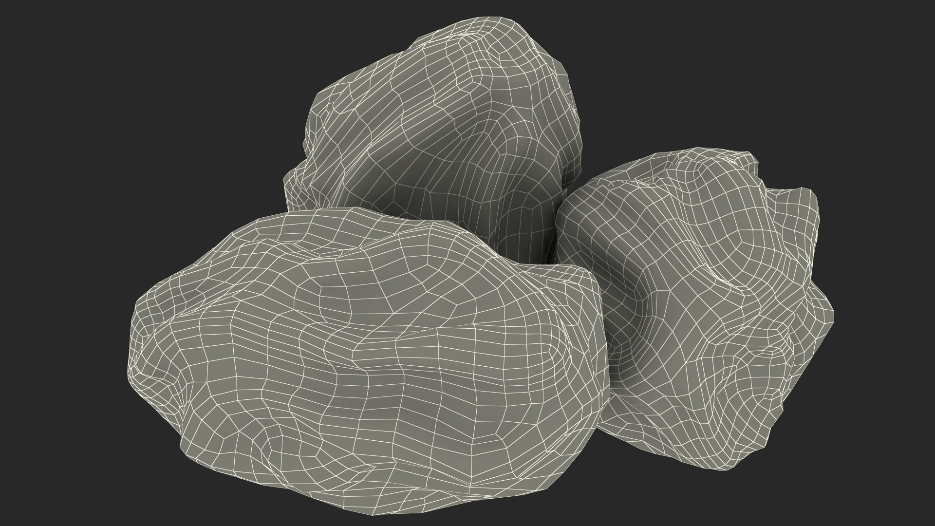 Black Dry Raisins 3D