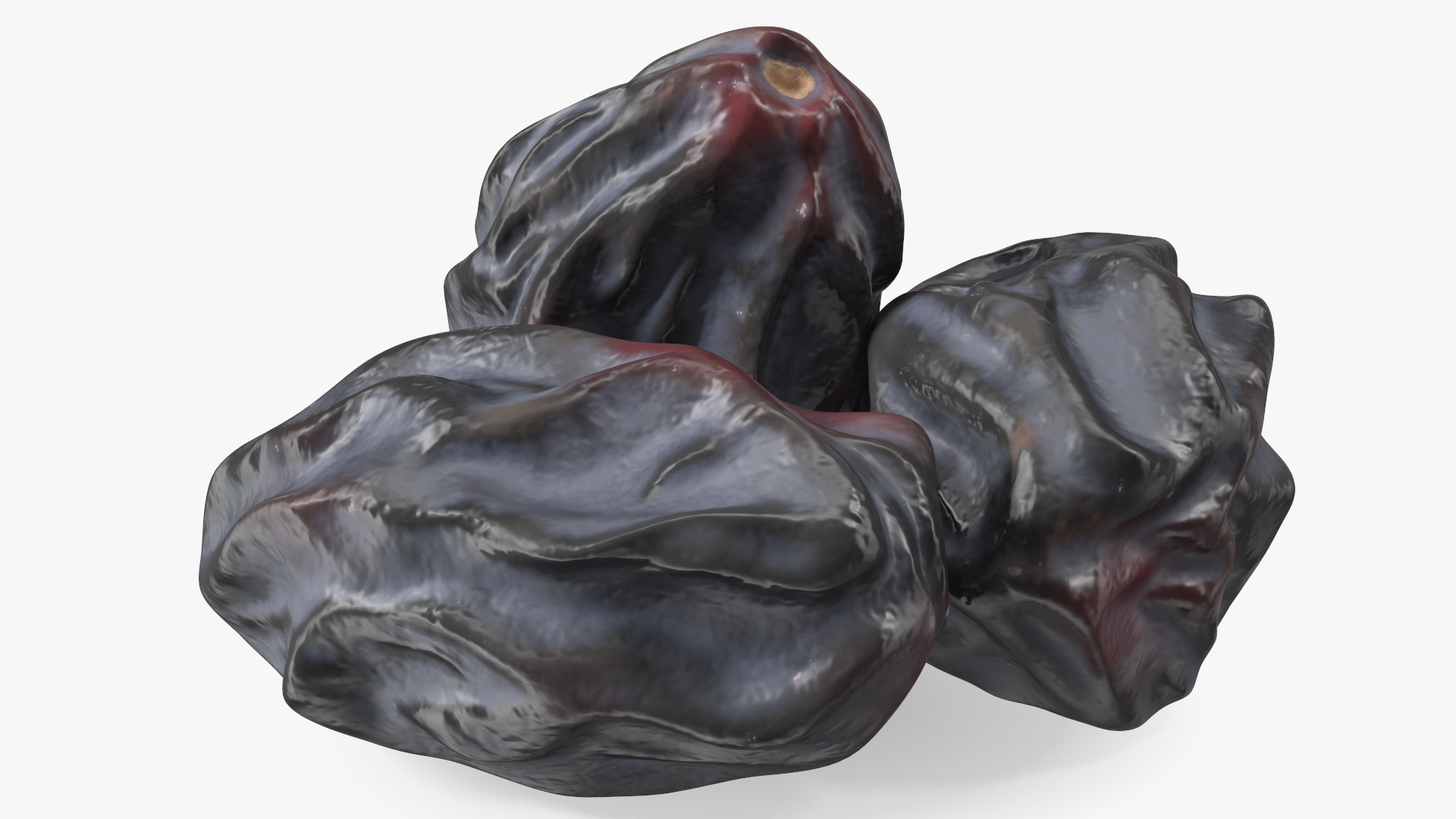 Black Dry Raisins 3D