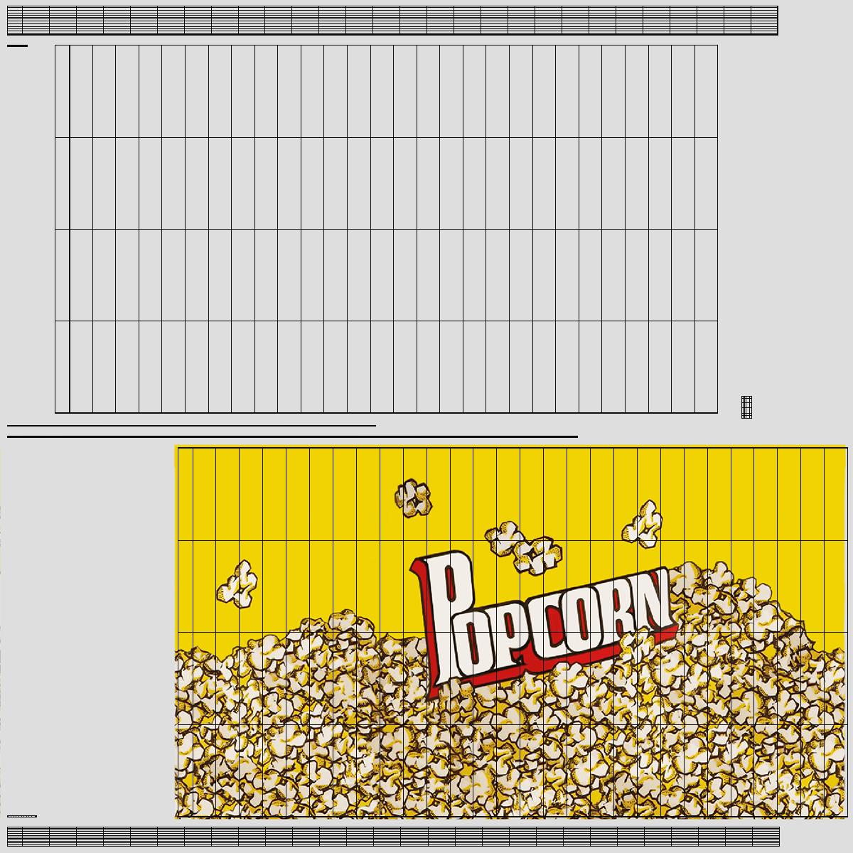 3D Round Paper Popcorn Cup model