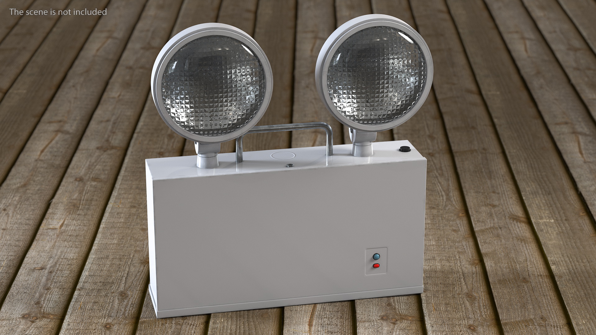 3D Halogen Twin Emergency Light model
