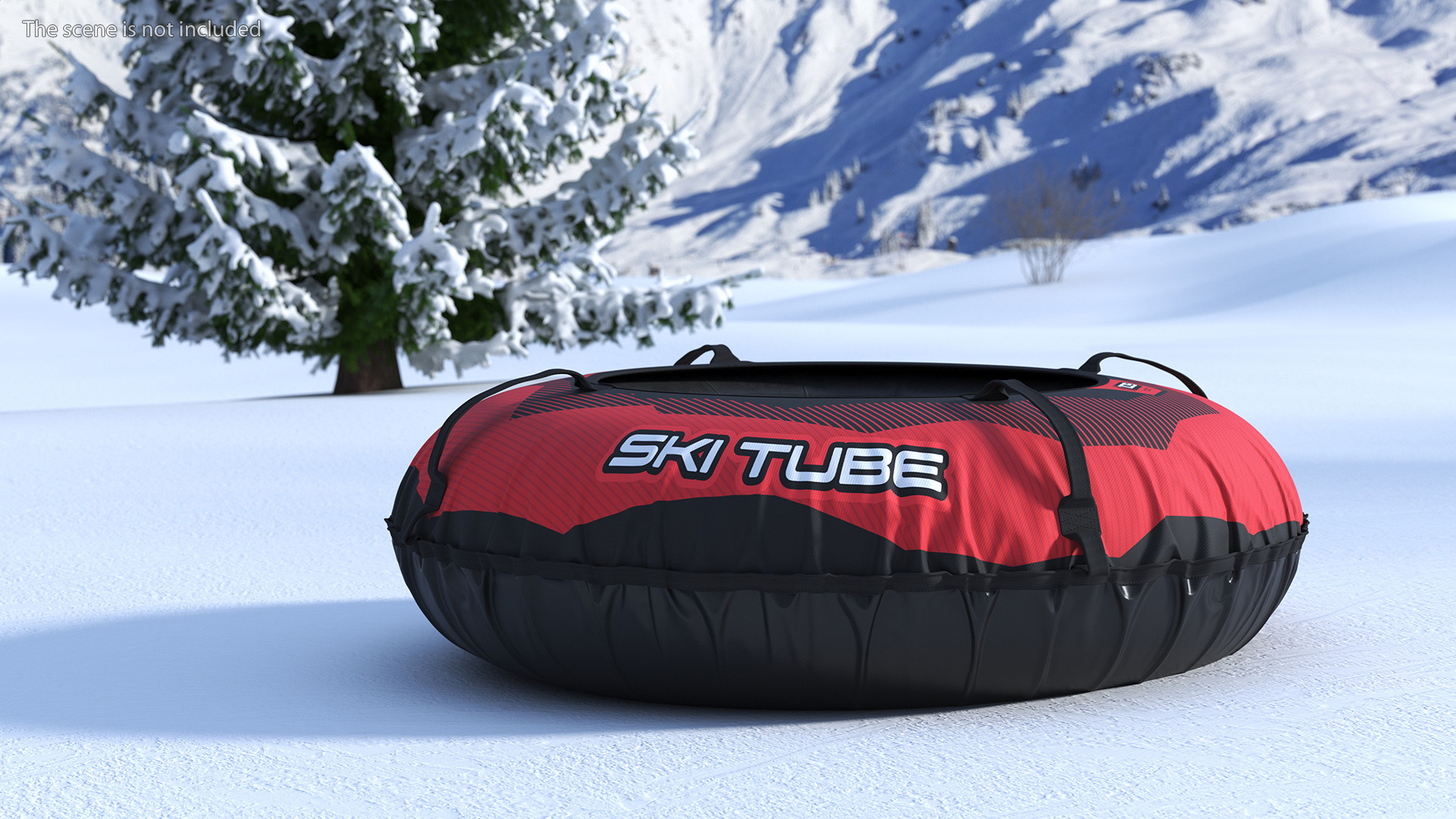 Inflatable Snow Tube Red 3D model