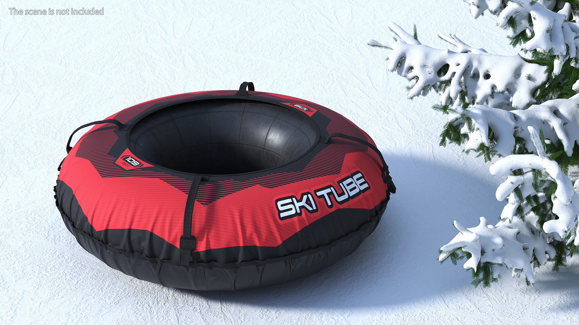 Inflatable Snow Tube Red 3D model