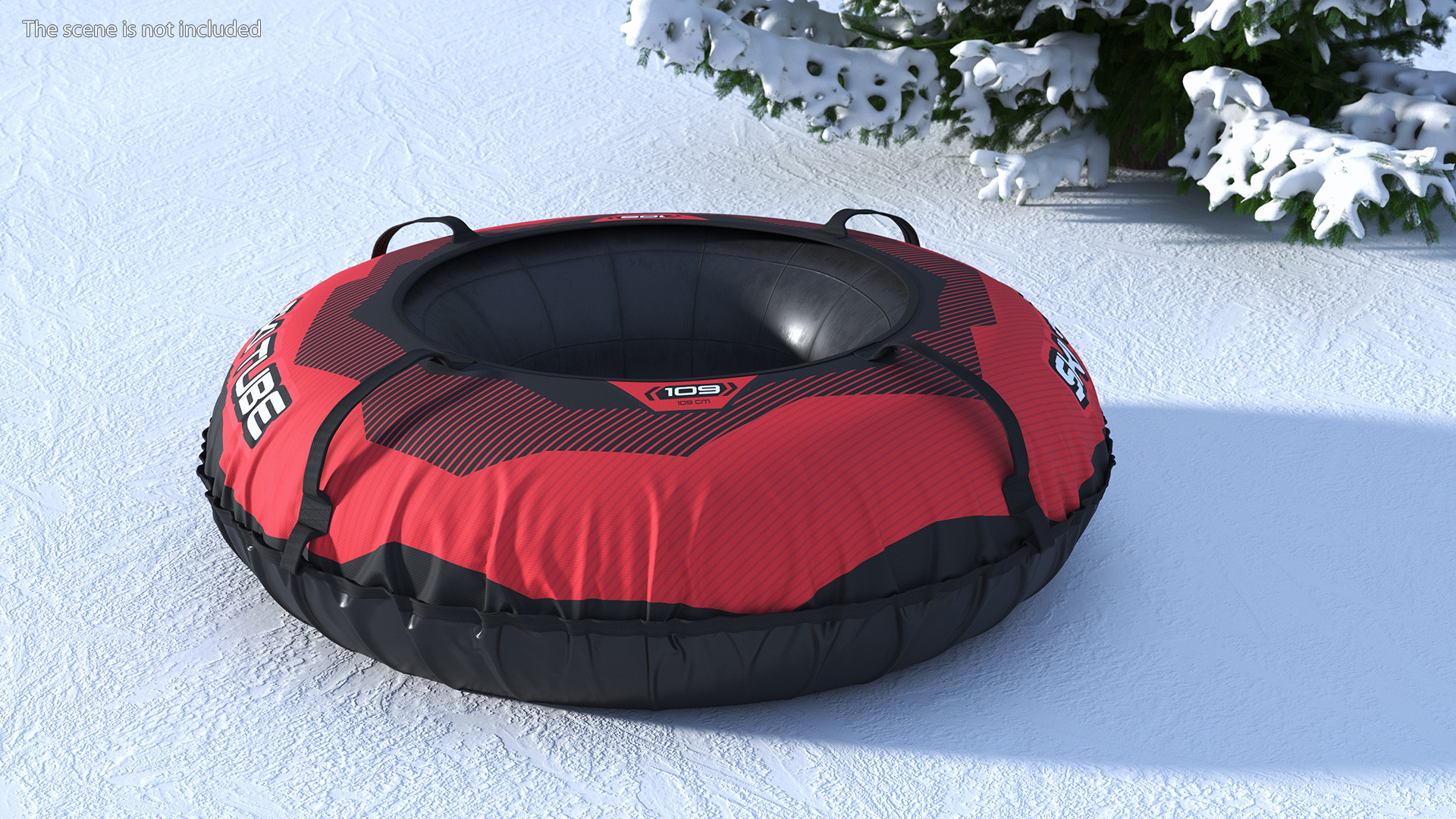 Inflatable Snow Tube Red 3D model