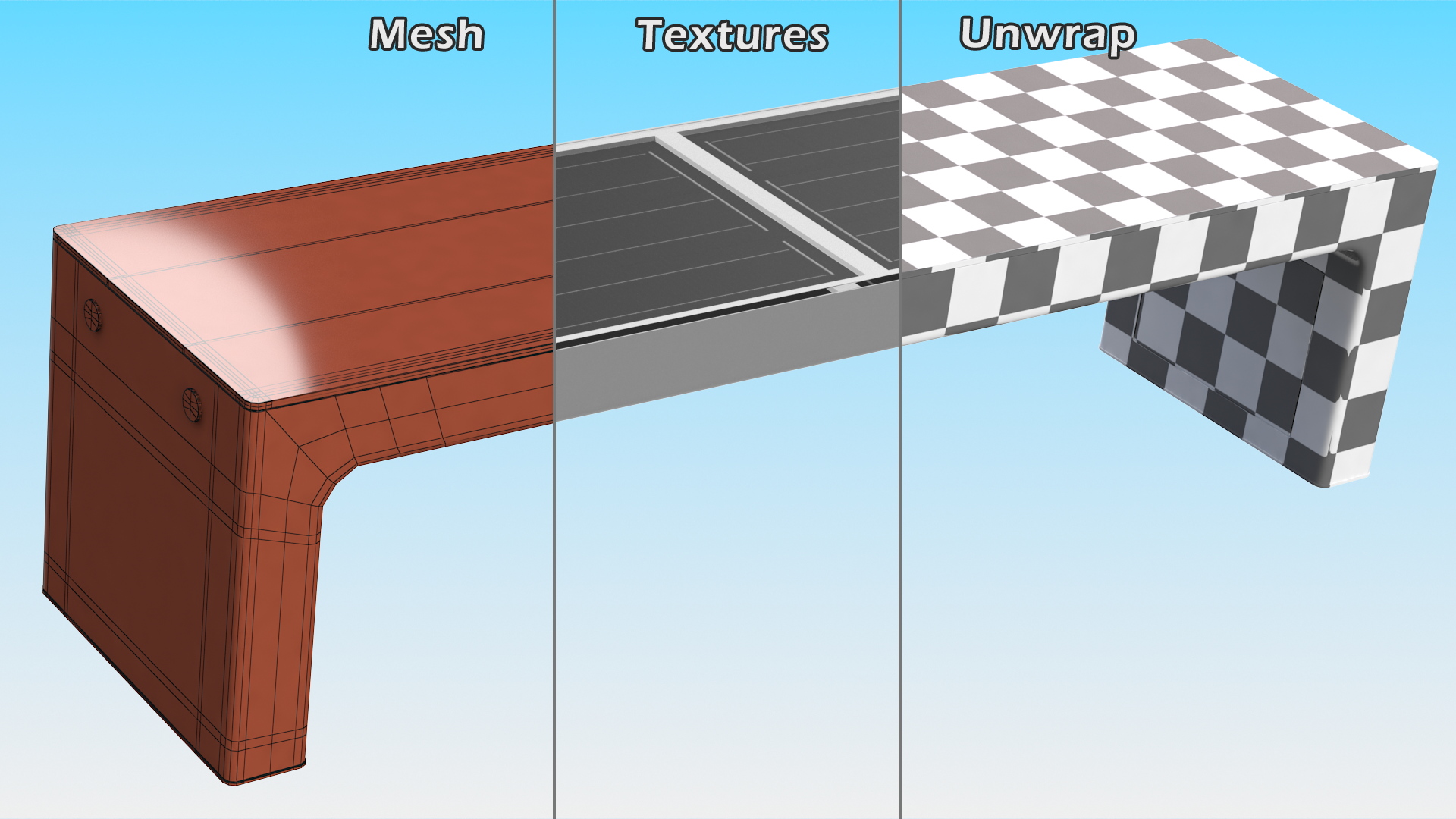 3D Steora Smart Bench model