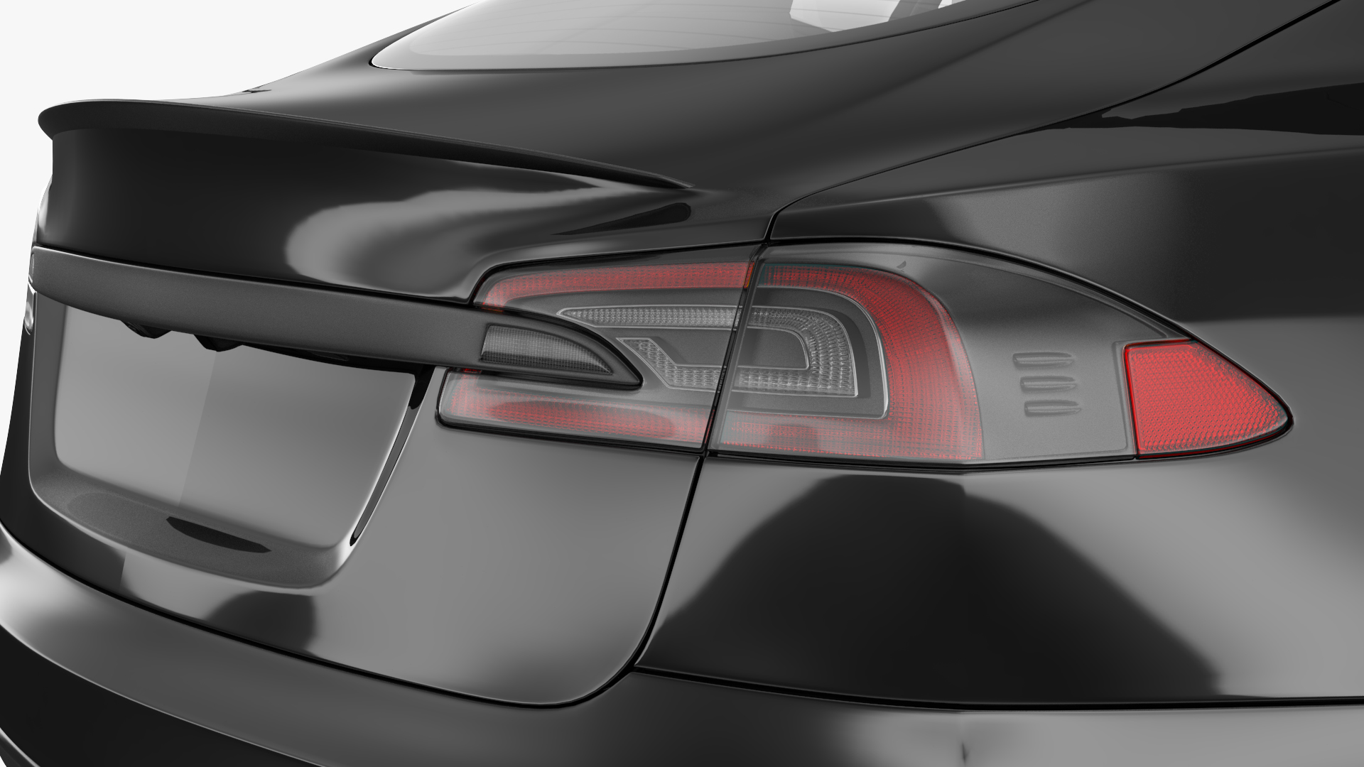 3D model Electric Liftback Sedan Rigged