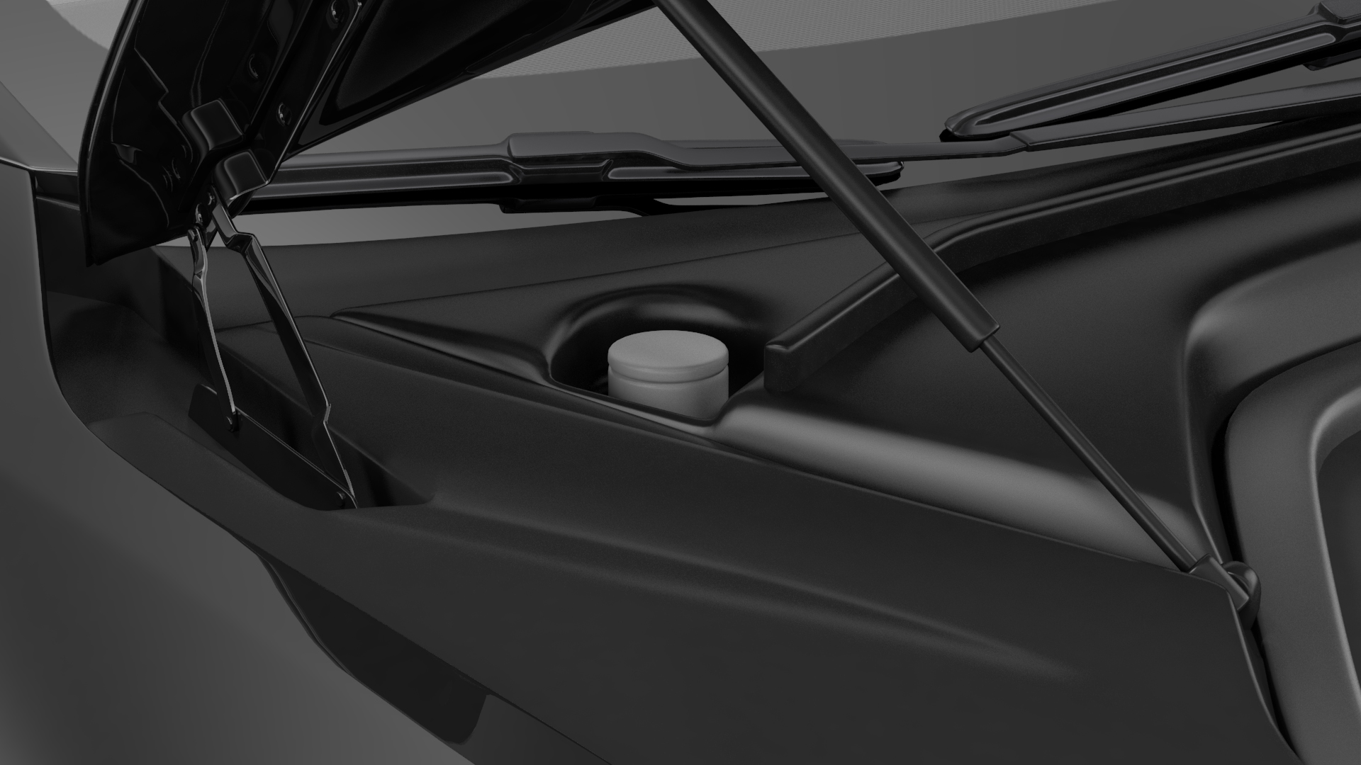 3D model Electric Liftback Sedan Rigged