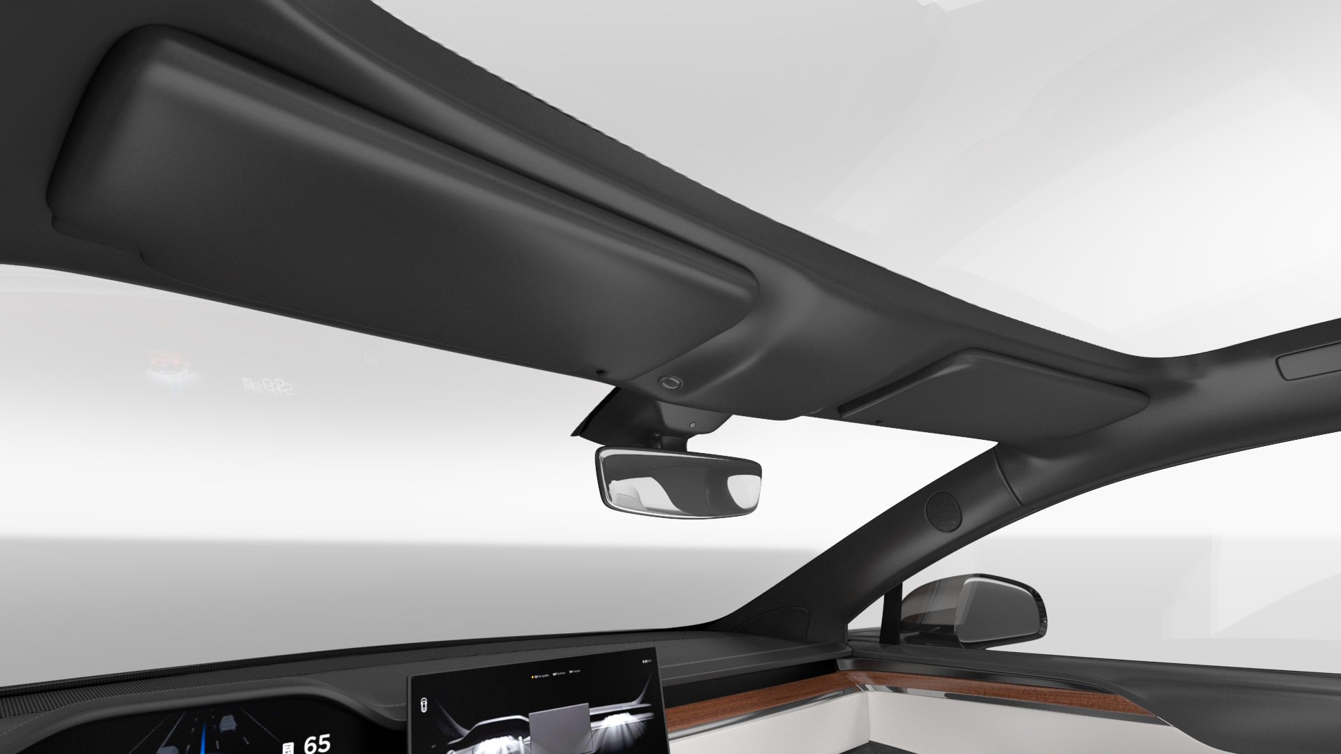 3D model Electric Liftback Sedan Rigged