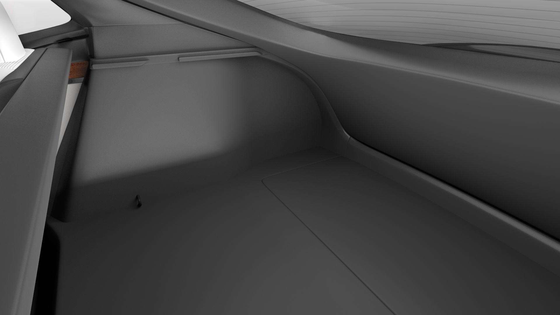 3D model Electric Liftback Sedan Rigged
