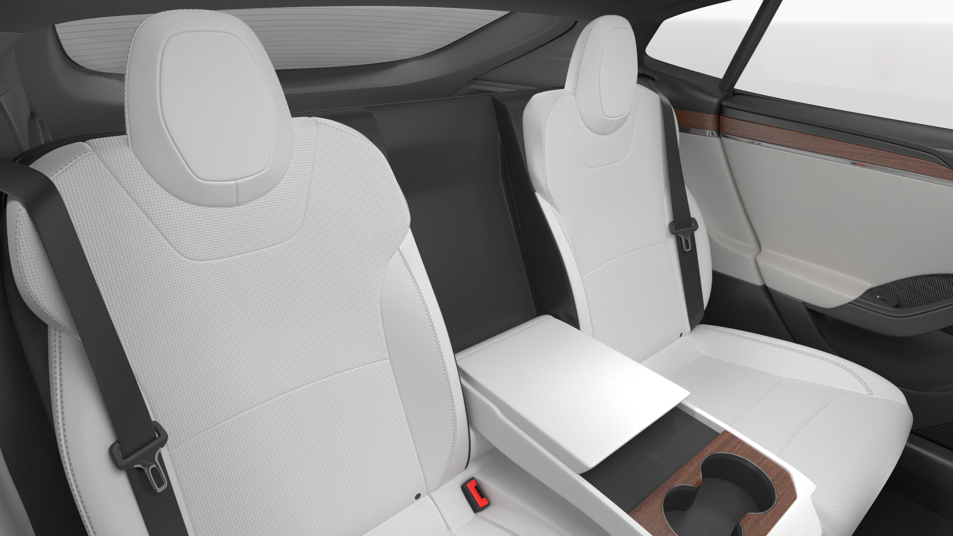 3D model Electric Liftback Sedan Rigged