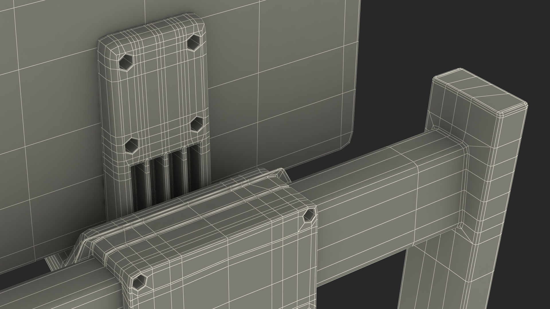 University Seating System For Two Seats 3D model