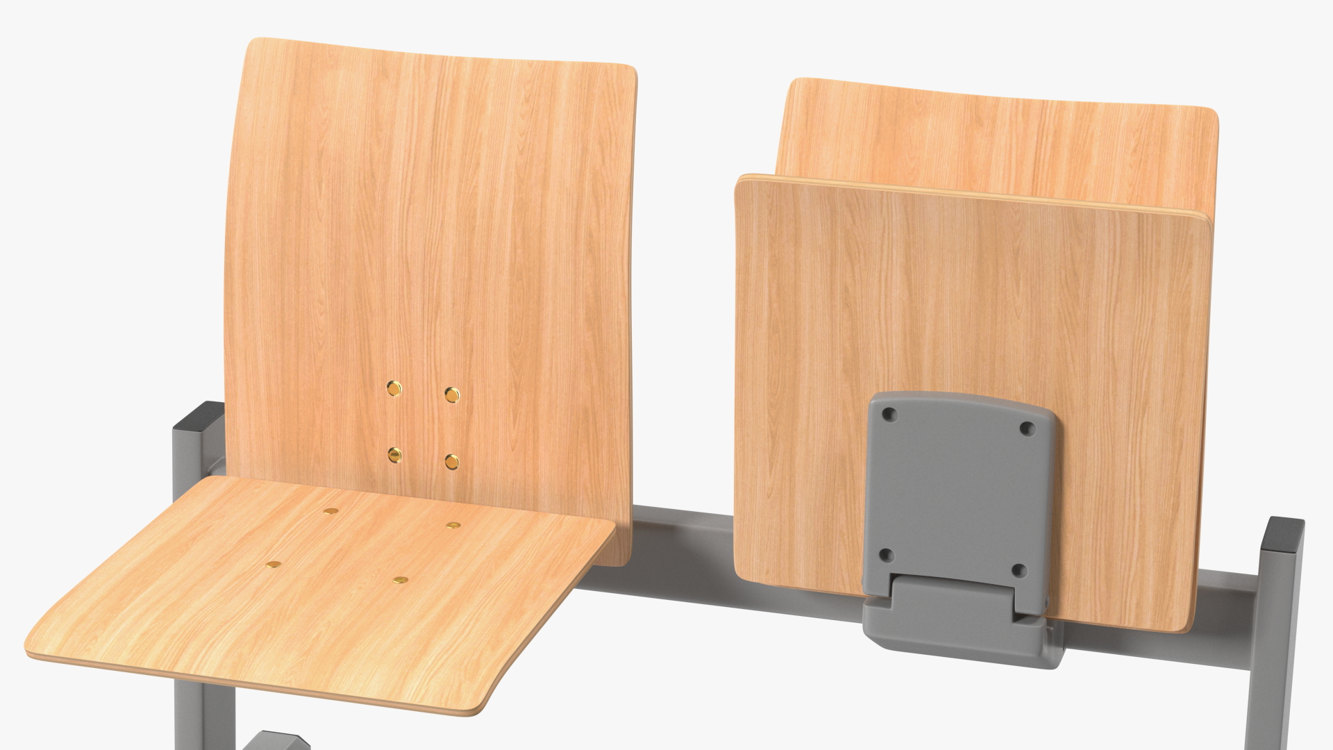 University Seating System For Two Seats 3D model