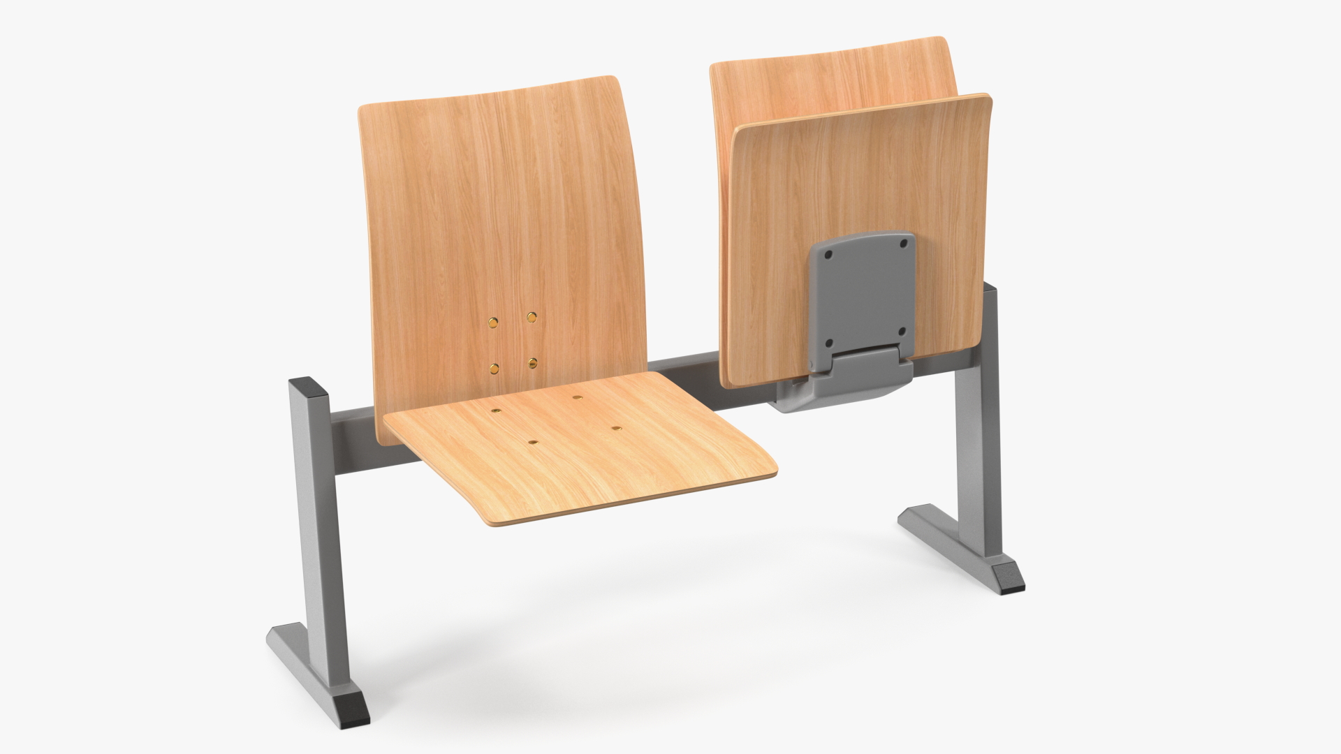 University Seating System For Two Seats 3D model