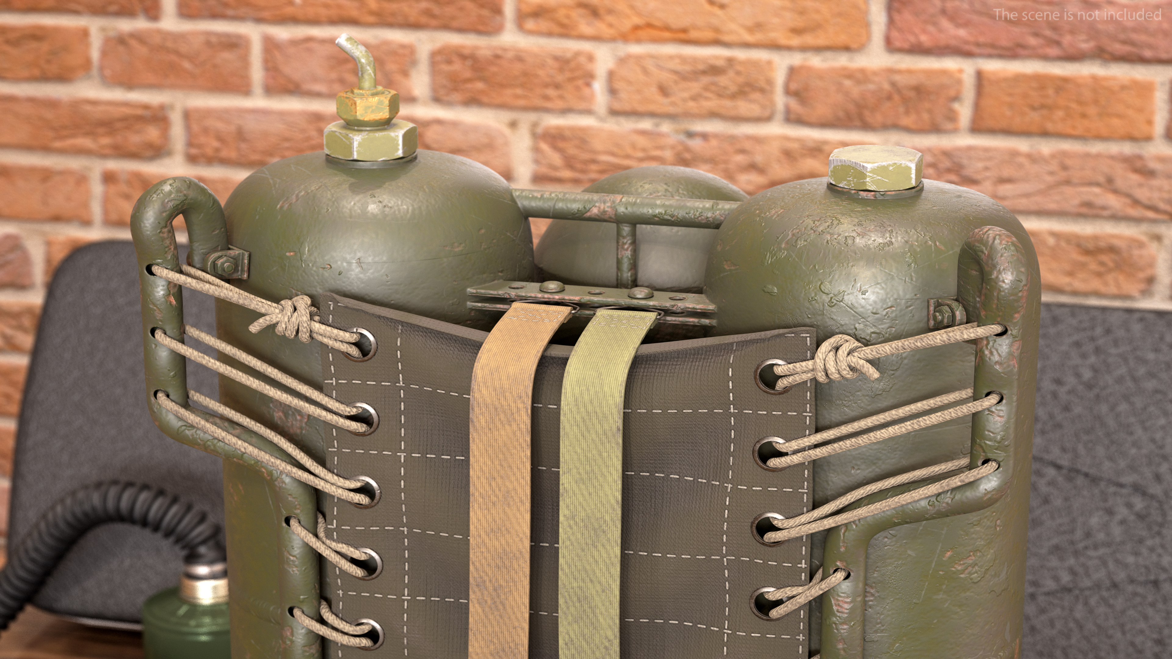 M2 Flamethrower Backpack 3D model