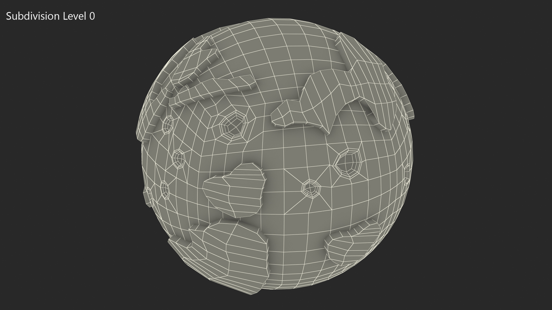 Cartoon Planet Mars 3D model