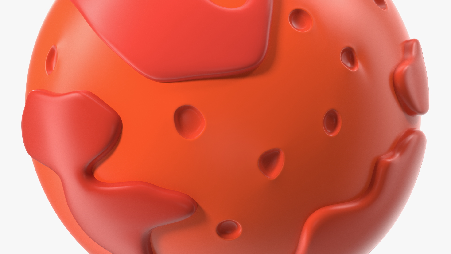Cartoon Planet Mars 3D model