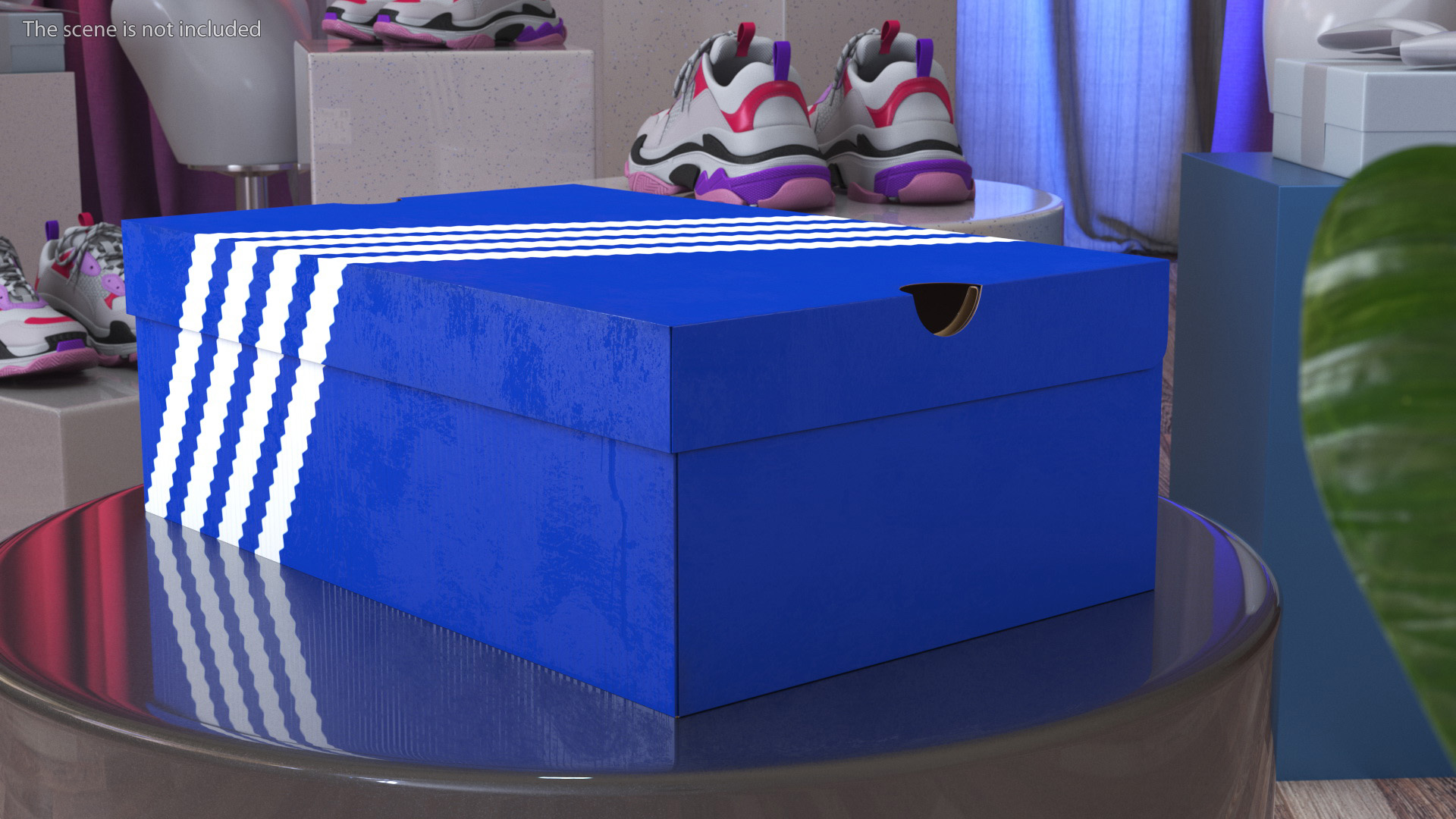 Carton Box for Shoes Closed 3D