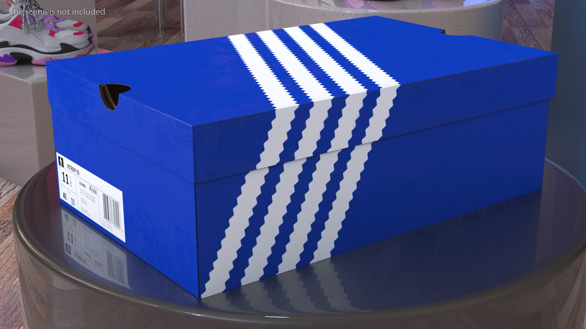 Carton Box for Shoes Closed 3D