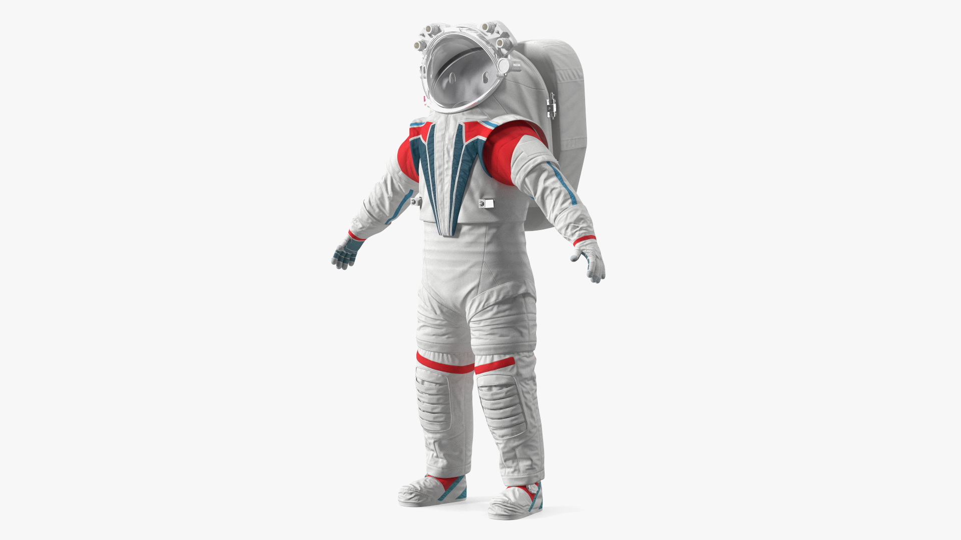3D Modern Next Gen Spacesuit Empty