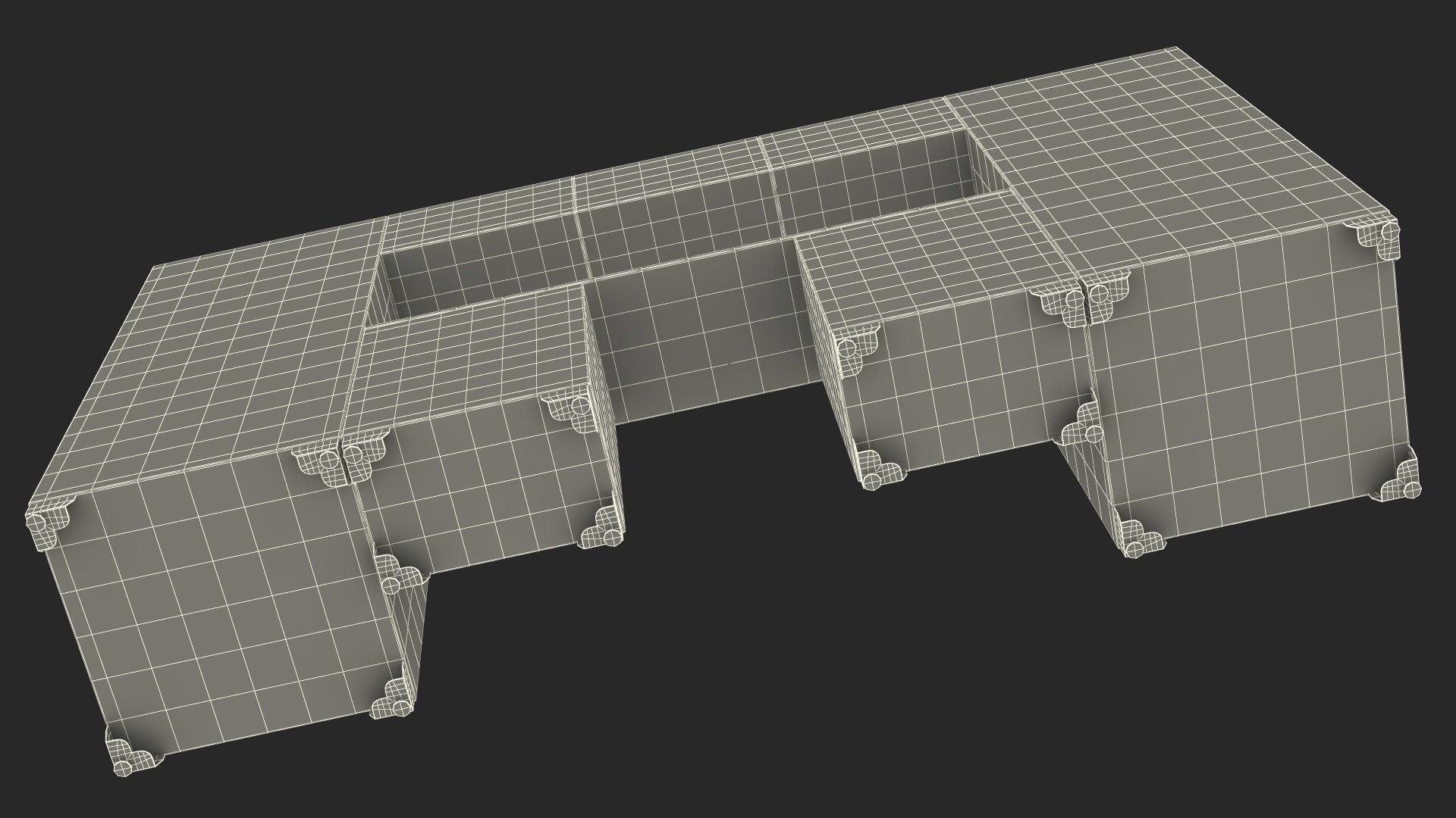 Garage Cabinet Blue 3D model
