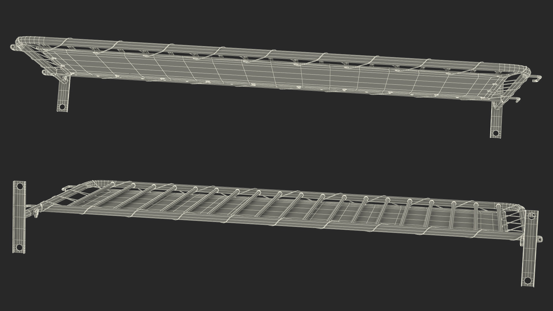 Crowd Control White Barricade Fence Banner 3D