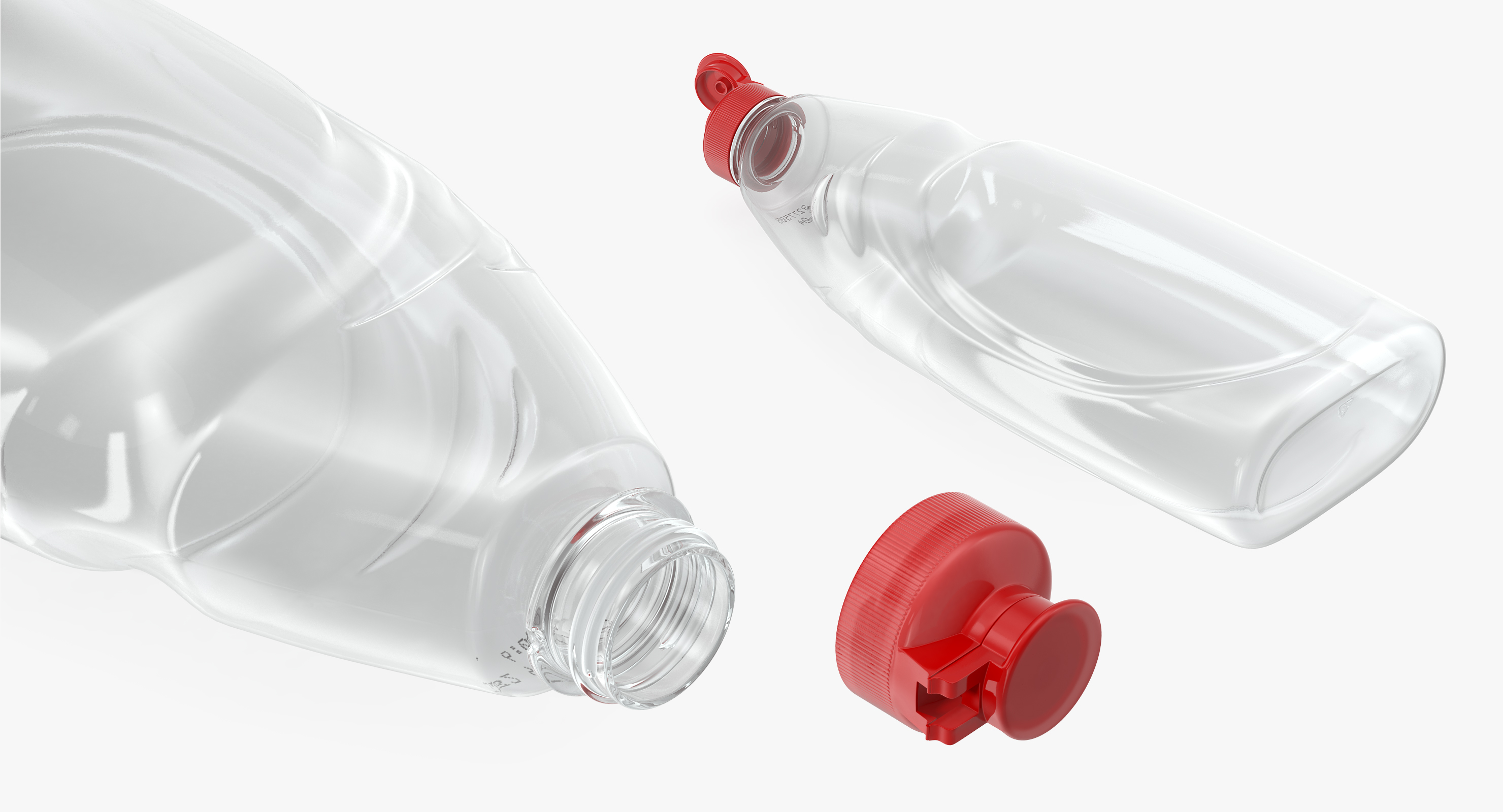 Empty Dishwashing Bottle 3D model