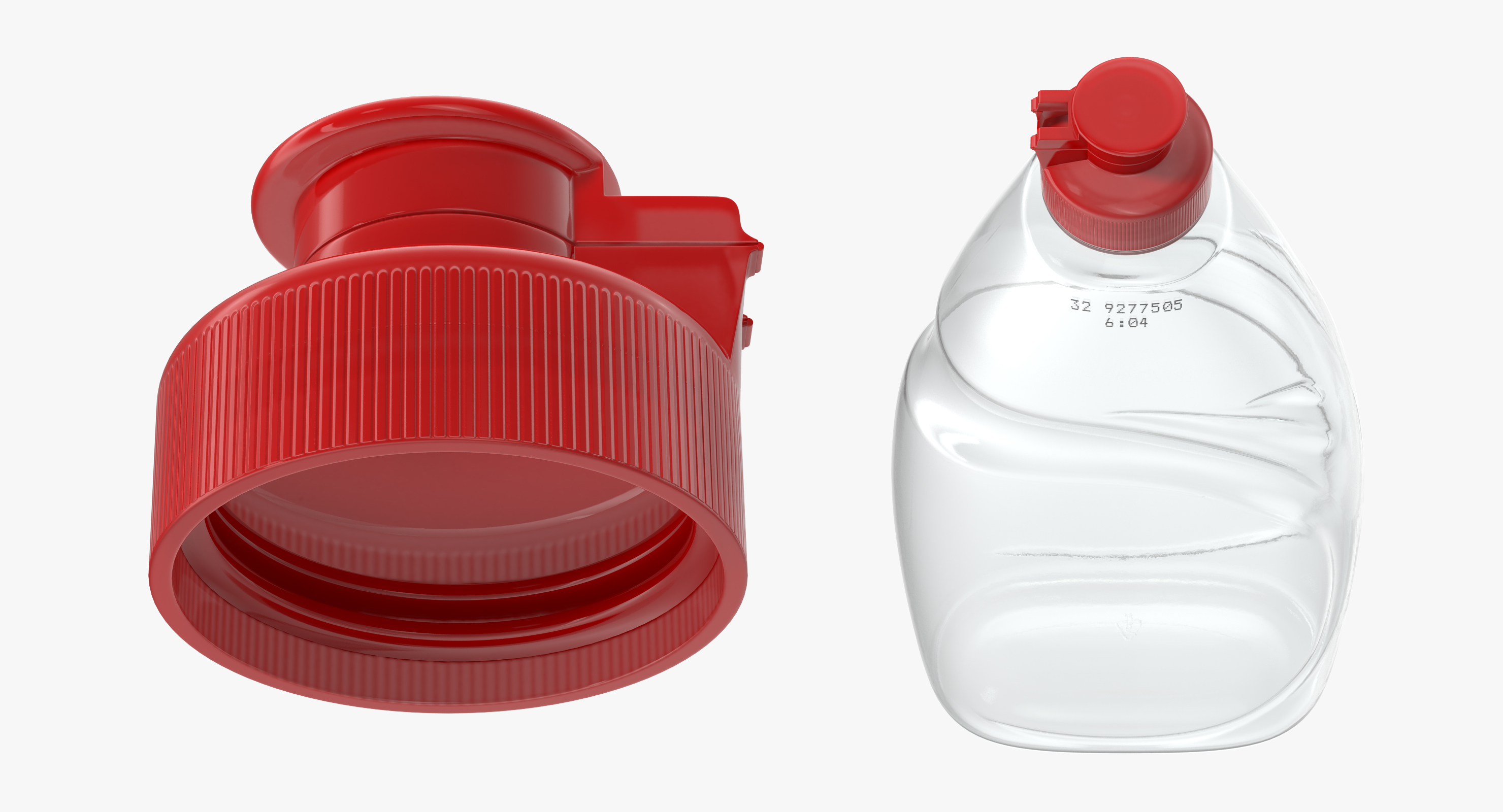 Empty Dishwashing Bottle 3D model