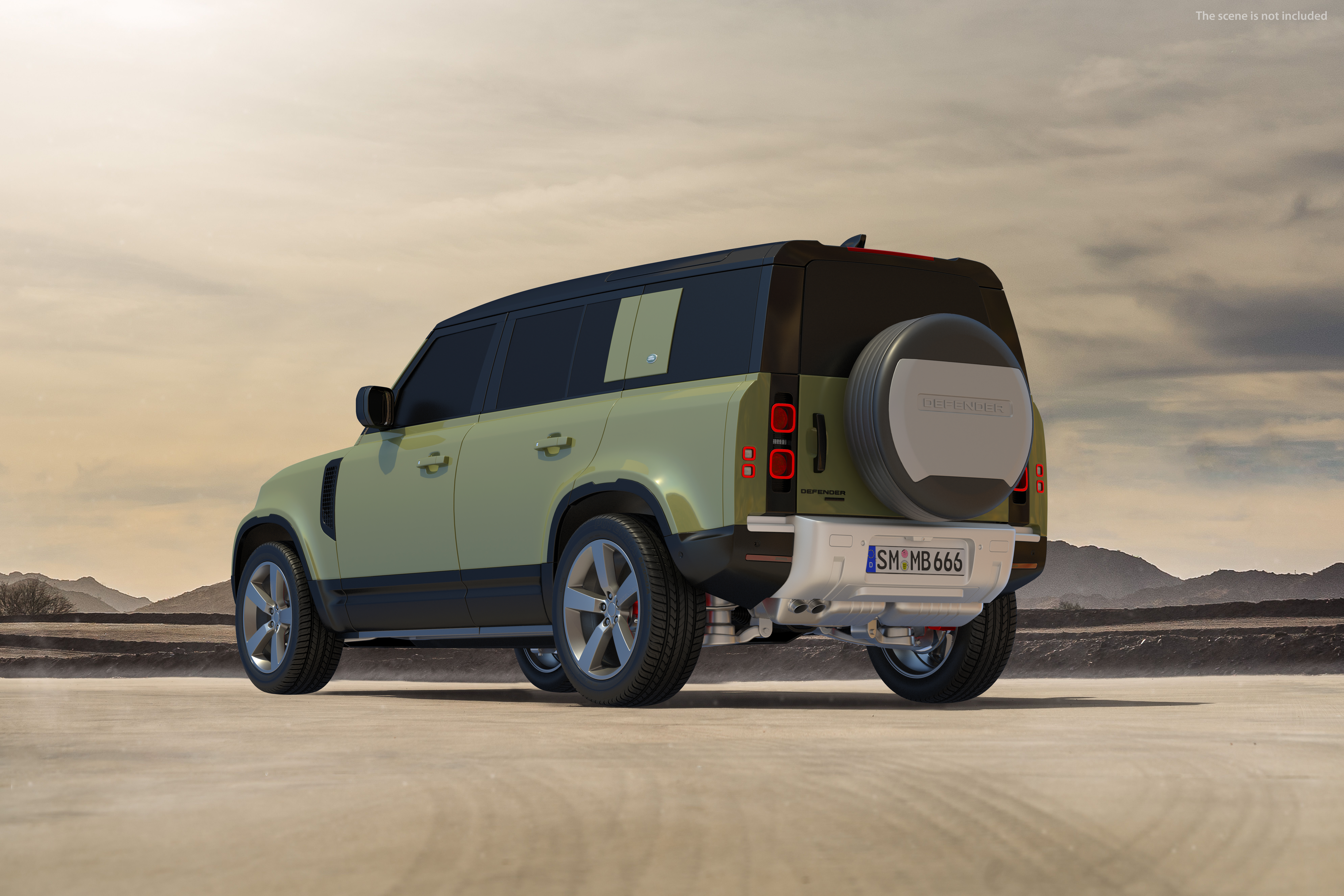 3D Land Rover Defender Country Pack Exterior Only