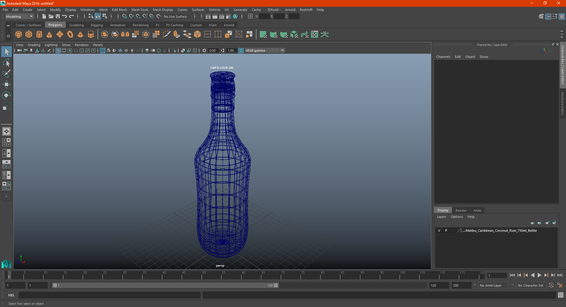 3D Malibu Caribbean Coconut Rum 750ml Bottle