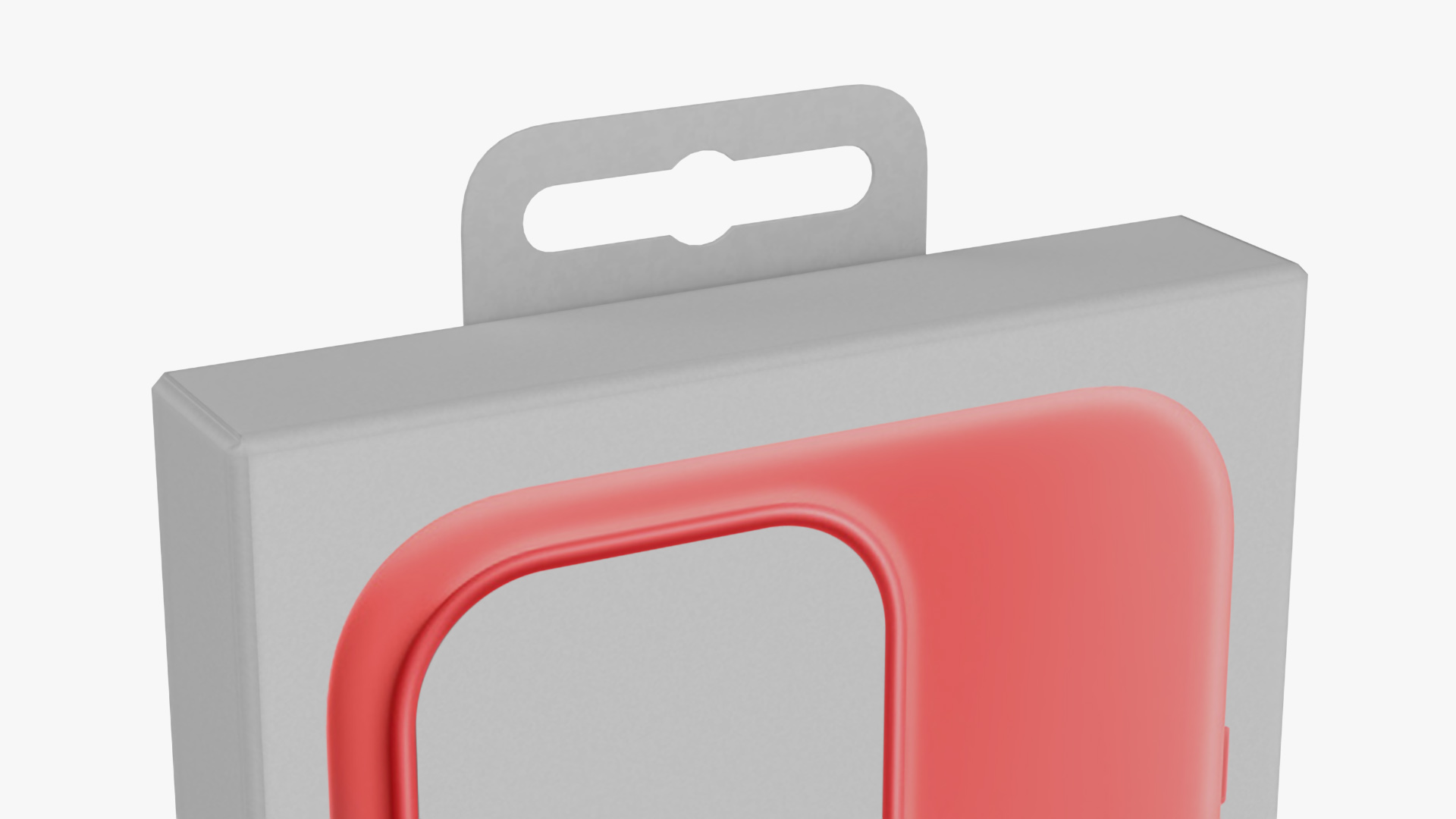 3D Apple iPhone 15 Pro Max Silicone Case Red Packaging