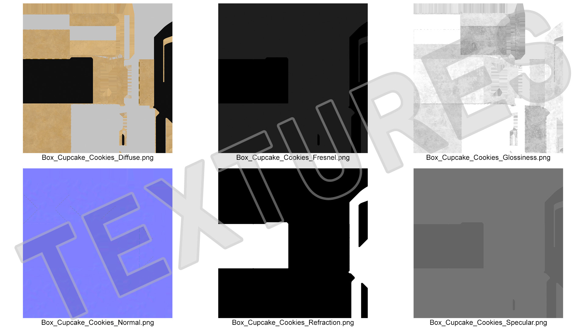 3D Pastries Package from Carton model