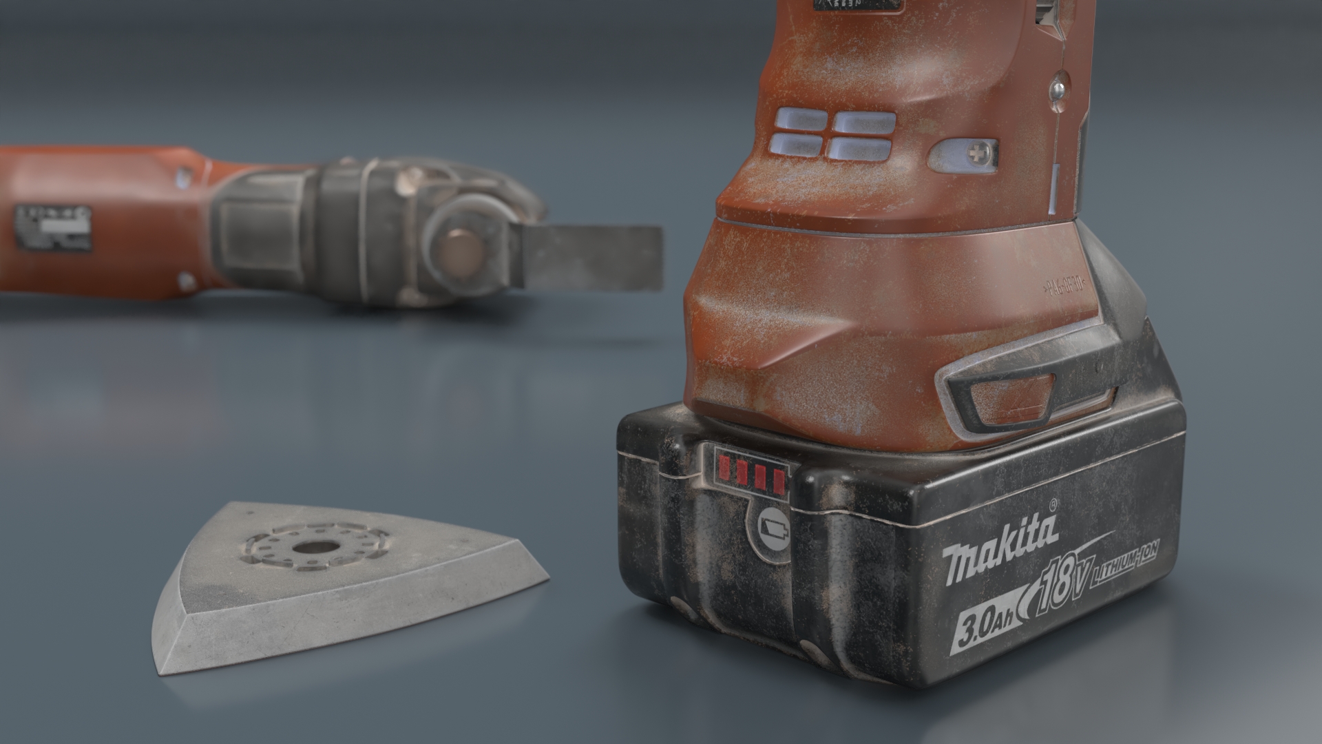 3D Makita Oscillating Power Tool Orange Used