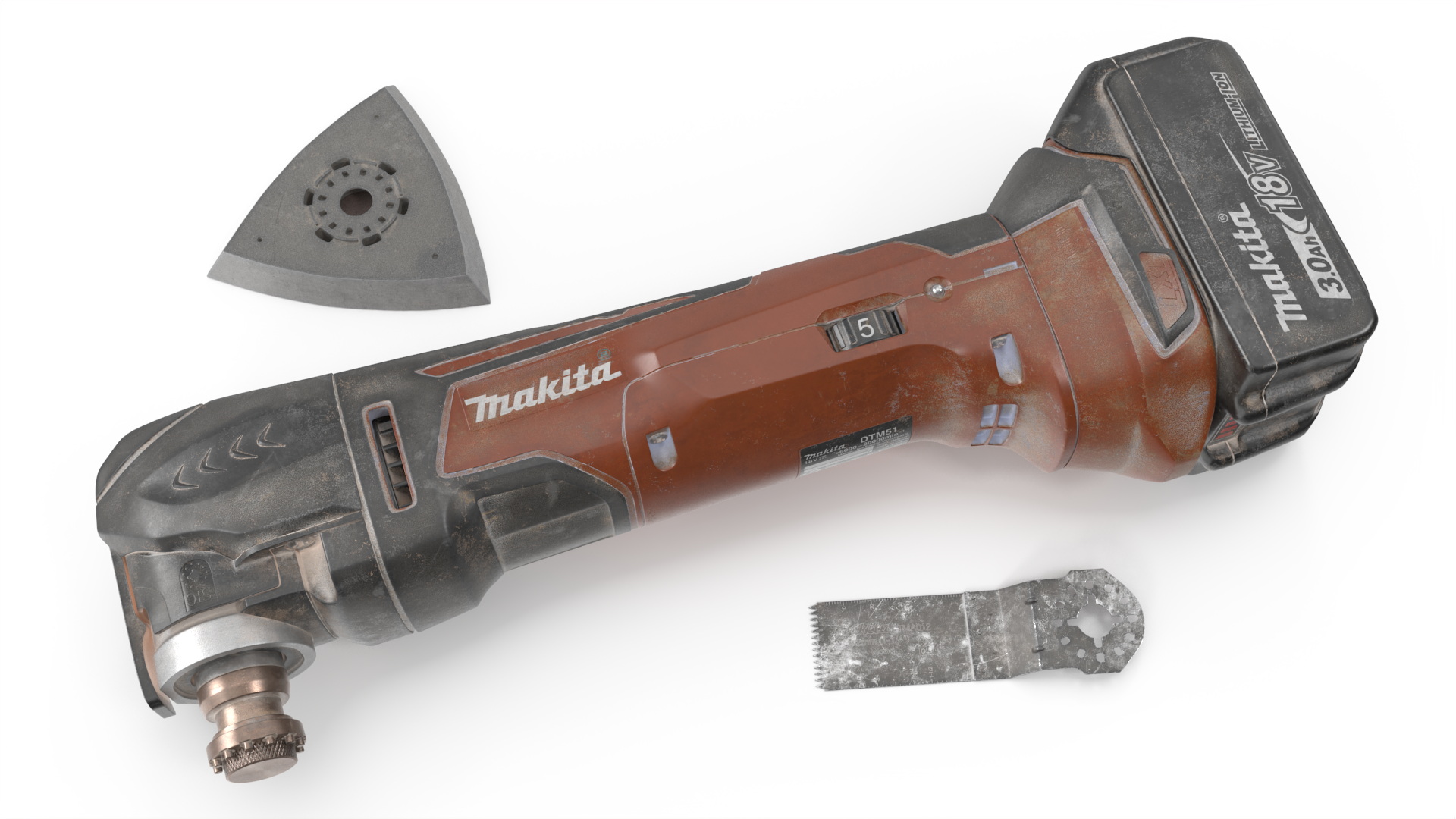 3D Makita Oscillating Power Tool Orange Used