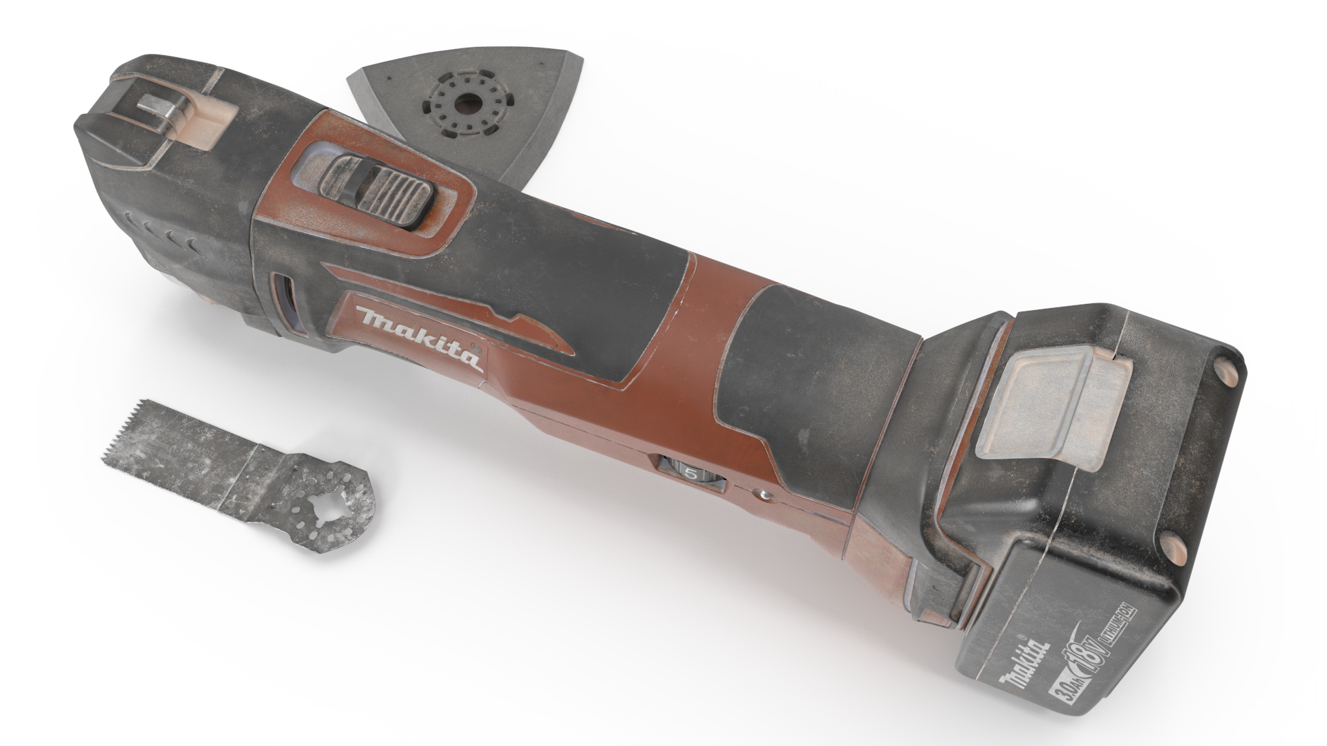 3D Makita Oscillating Power Tool Orange Used