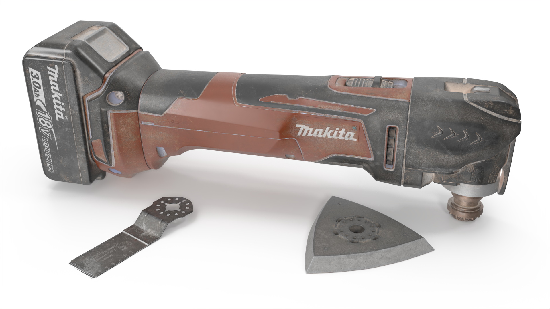 3D Makita Oscillating Power Tool Orange Used