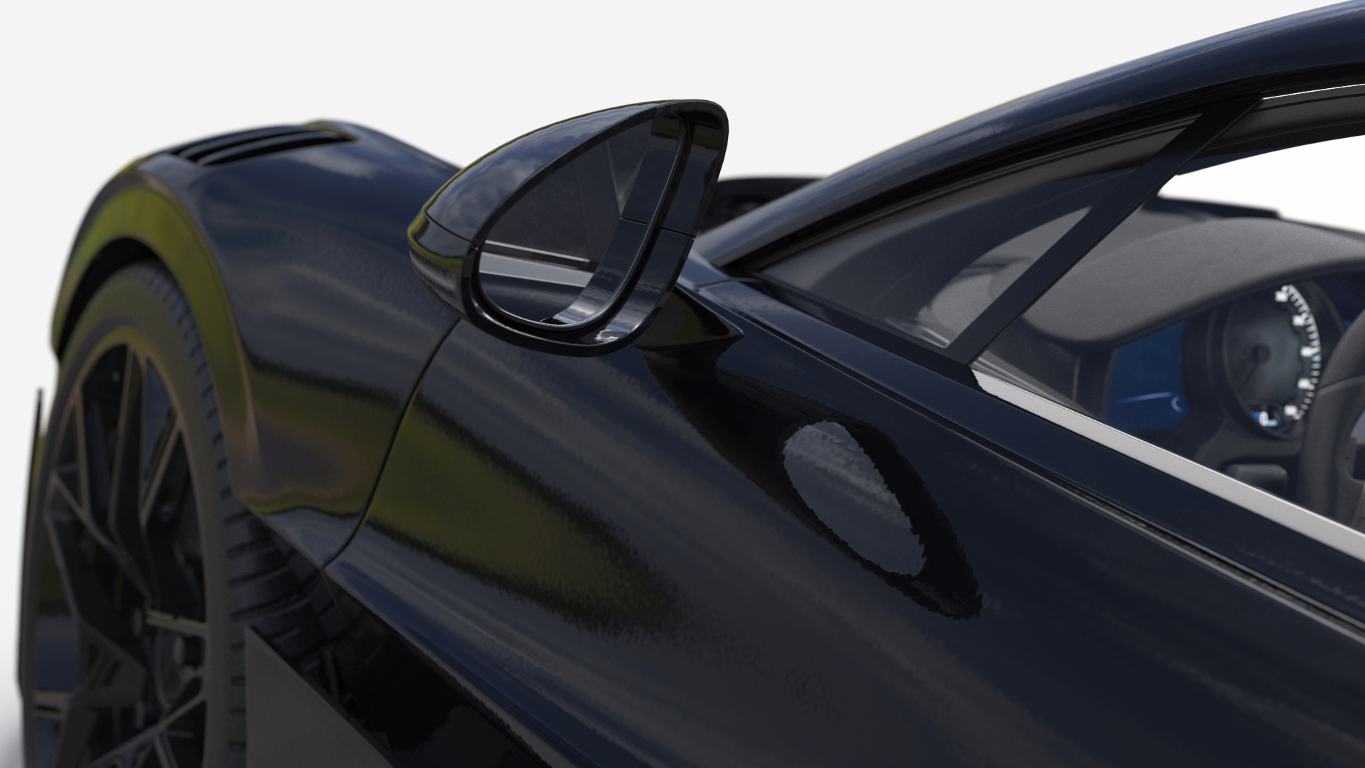 3D Sport Coupe Black Simplified model
