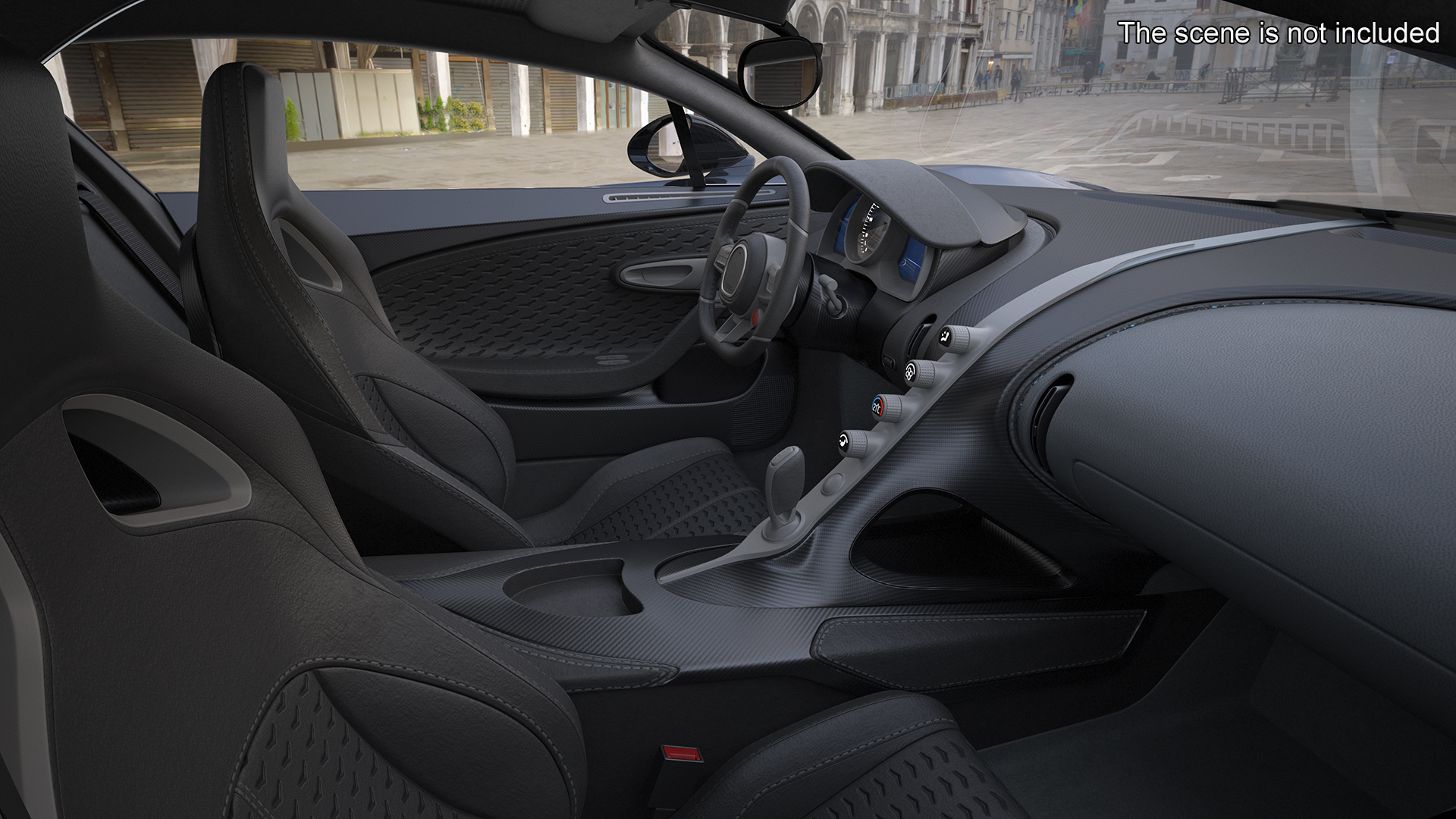 3D Sport Coupe Black Simplified model