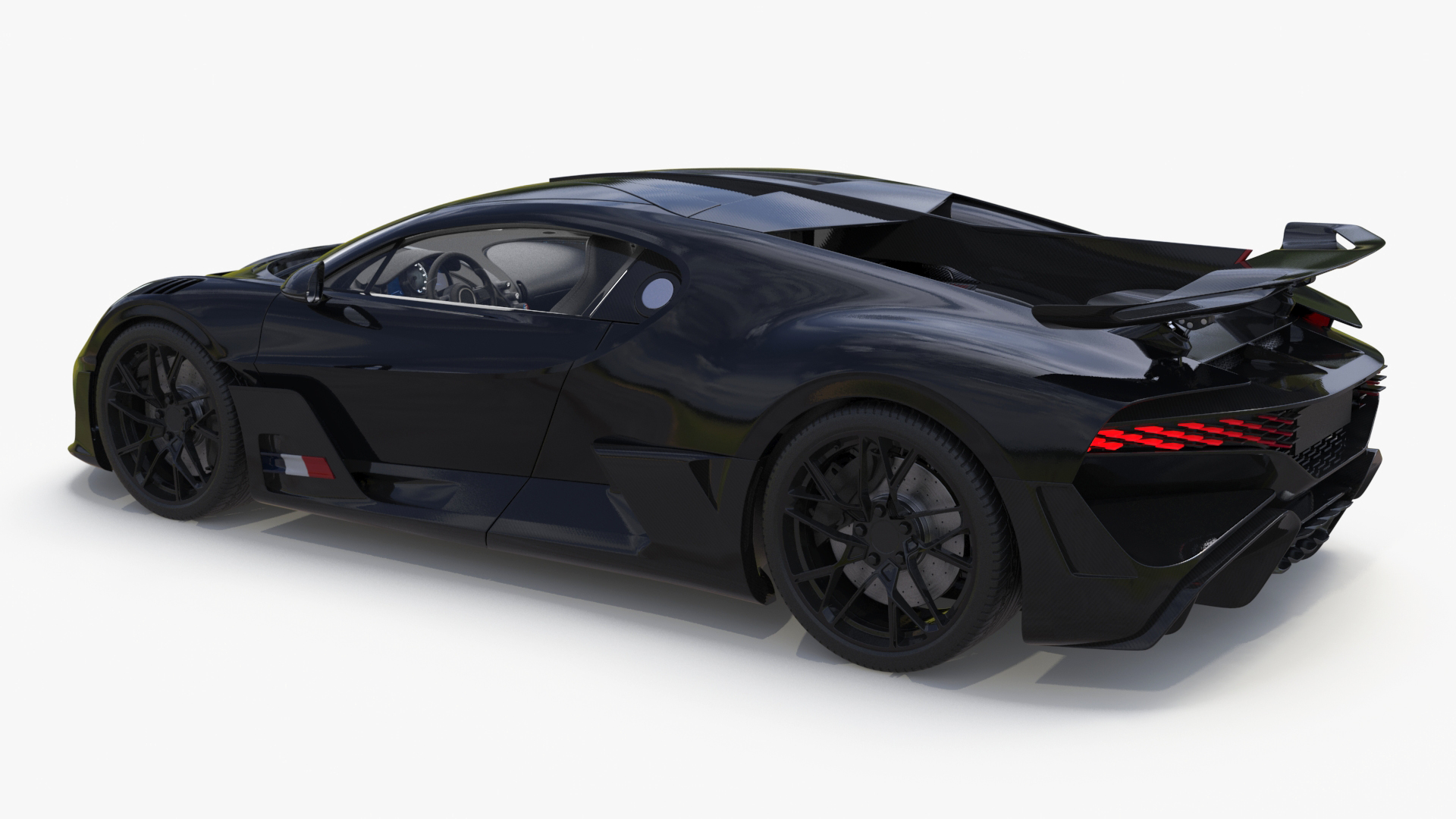 3D Sport Coupe Black Simplified model