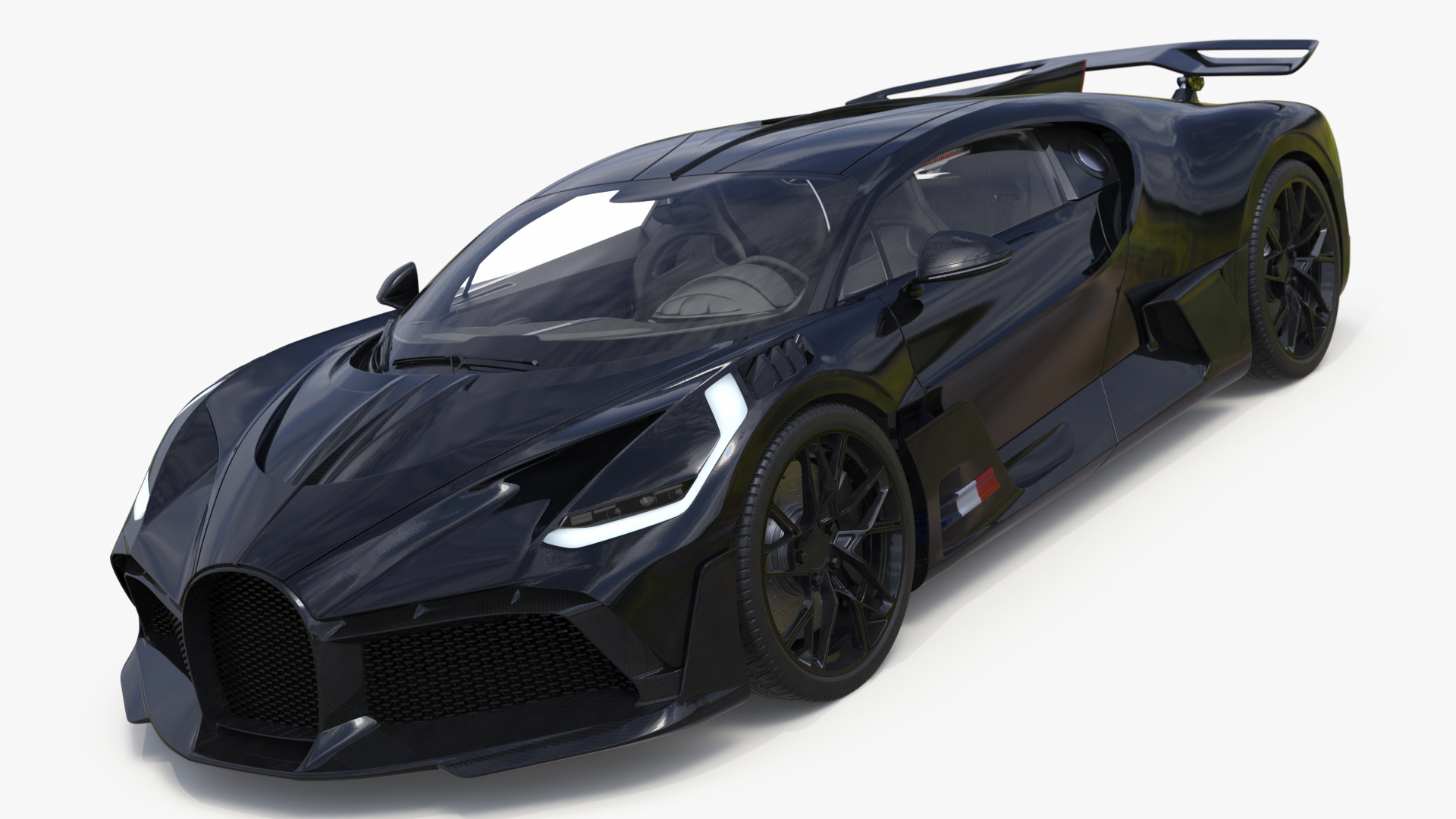 3D Sport Coupe Black Simplified model
