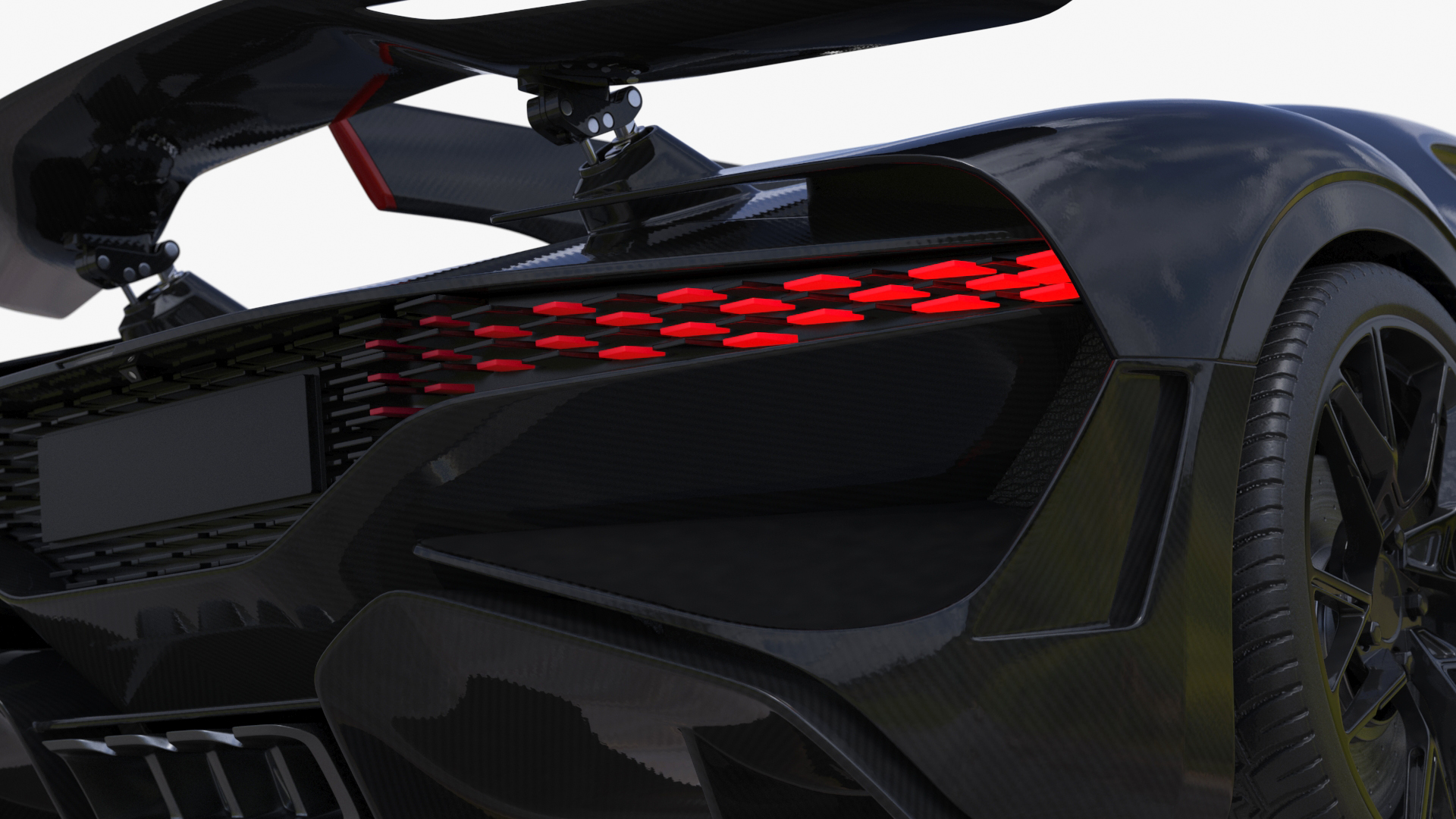 3D Sport Coupe Black Simplified model
