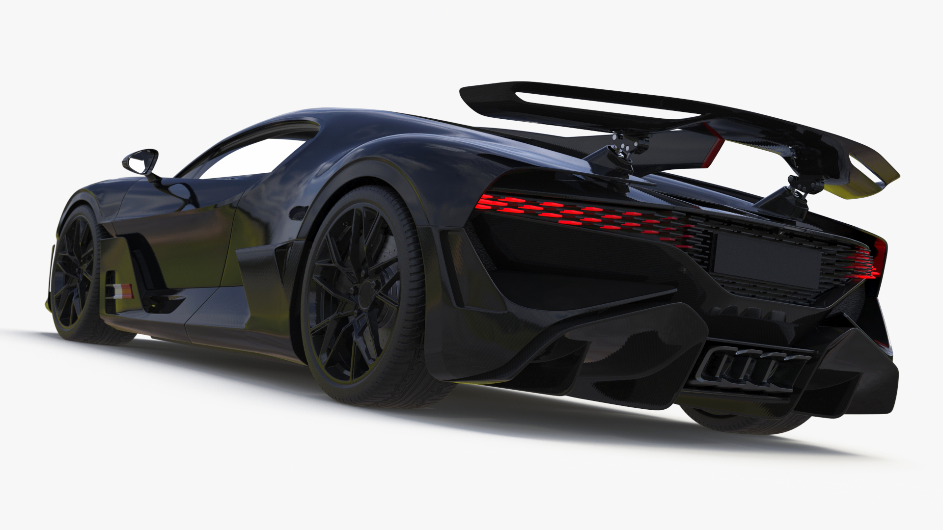 3D Sport Coupe Black Simplified model
