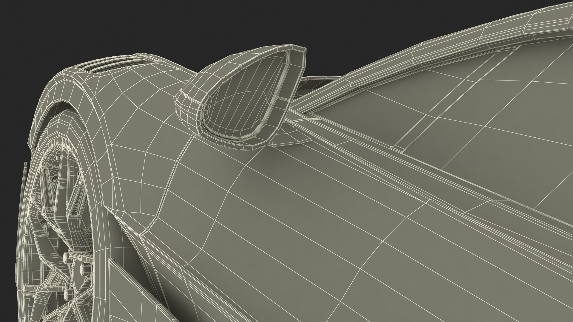 3D Sport Coupe Black Simplified model