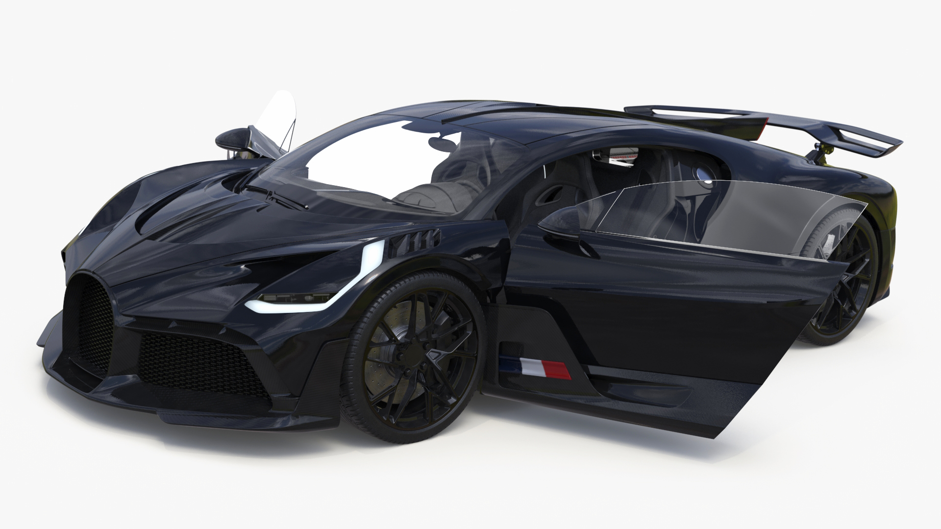 3D Sport Coupe Black Simplified model
